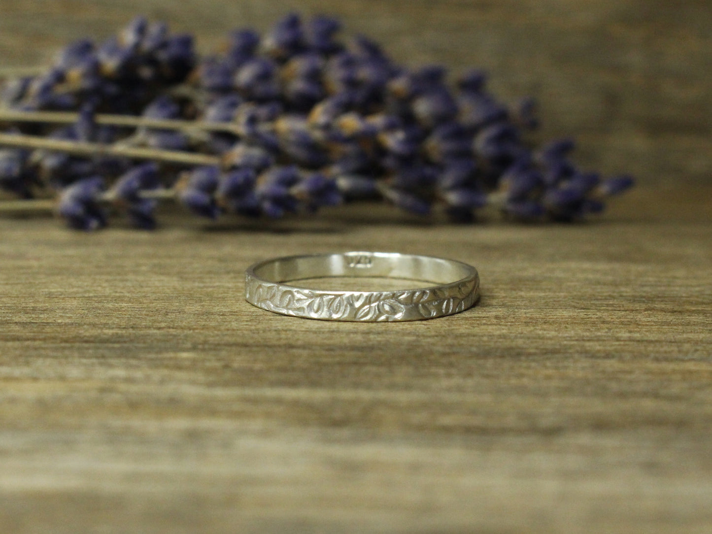 Wildflowers Band in Recycled Sterling Silver