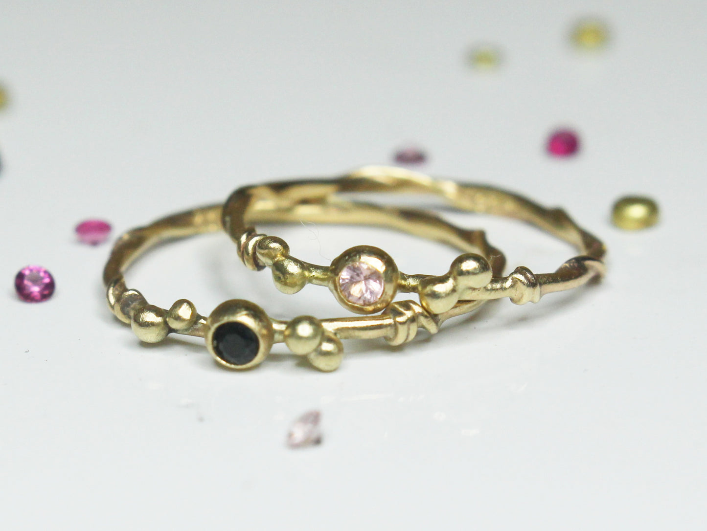 Entwined Ring with Fair Trade Gemstone