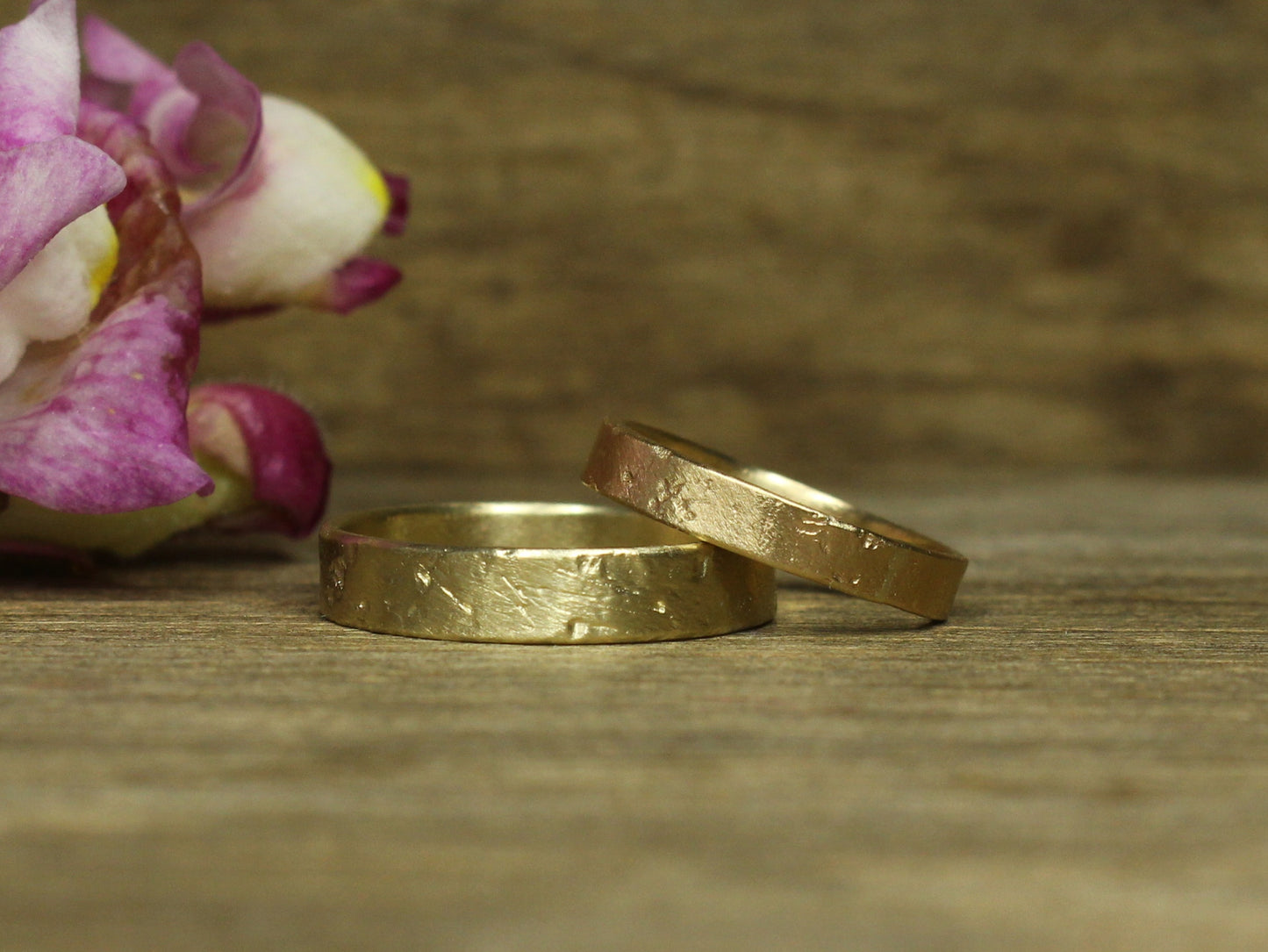 Rustic Band in 9ct or 14ct or 18ct Solid Gold