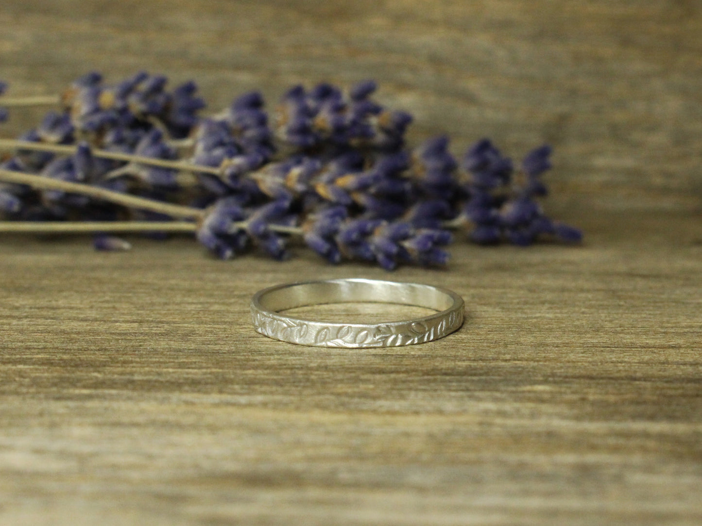 Wildflowers Band in Recycled Sterling Silver