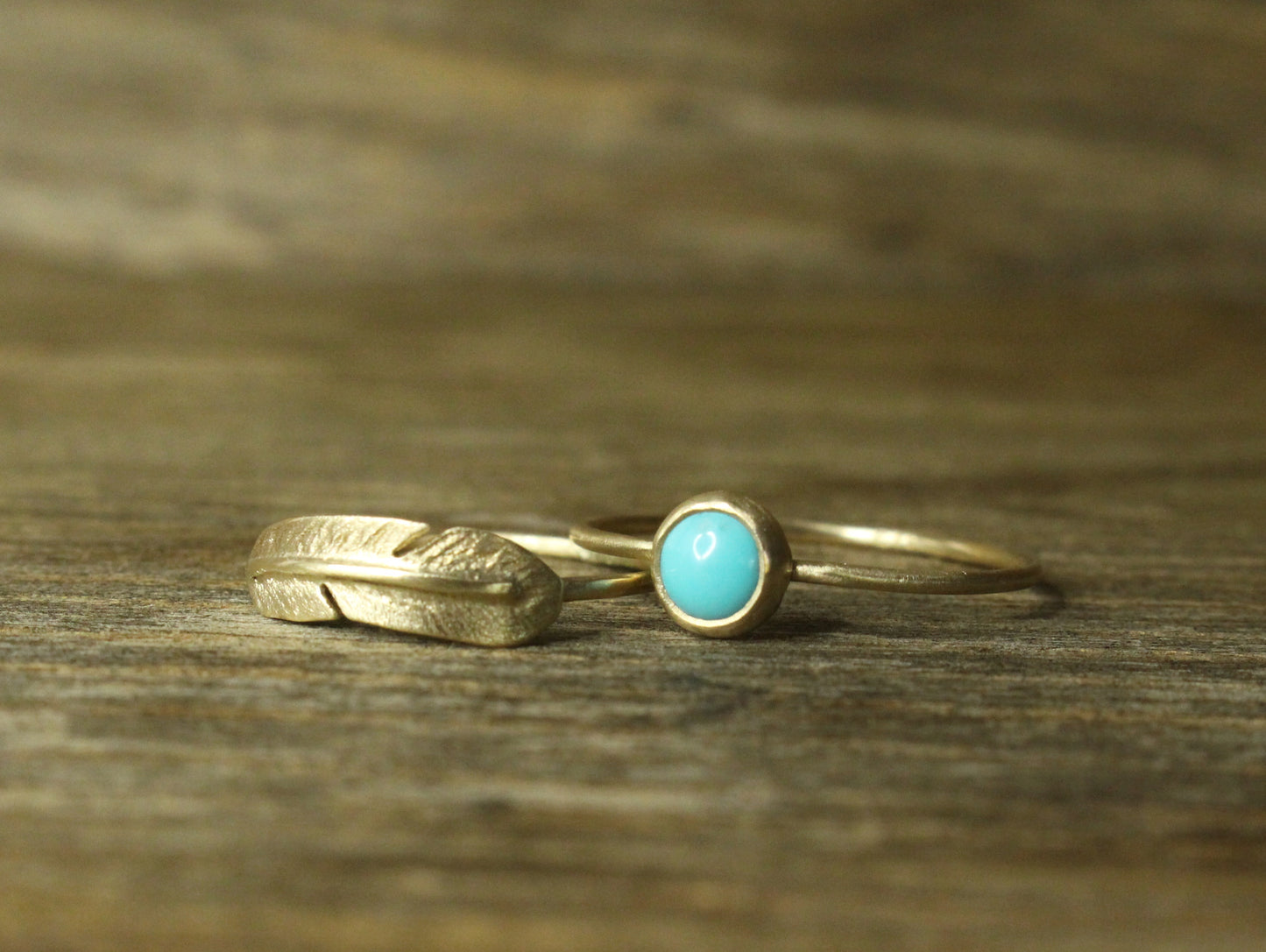 American Turquoise Ring in 9ct Gold