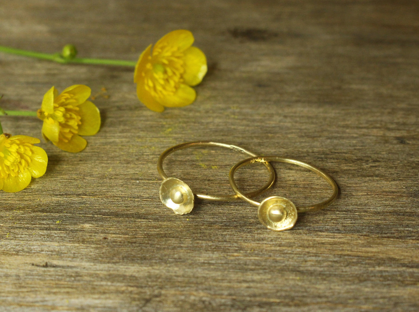 Sweetheart Flower Ring in 9ct or 14ct or 18ct Gold