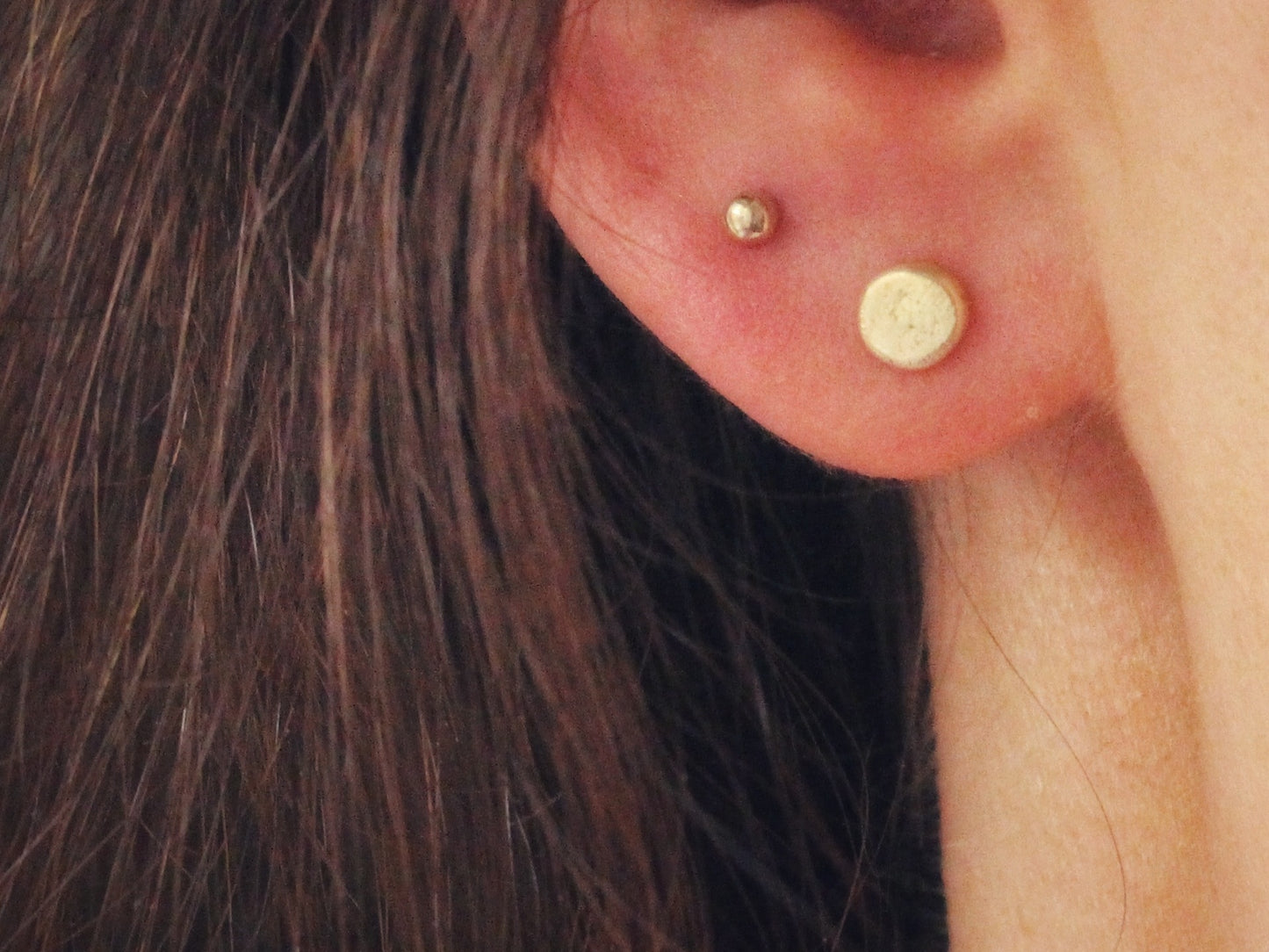 Tiny Studs in 9ct or 14ct or 18ct Solid Yellow Gold
