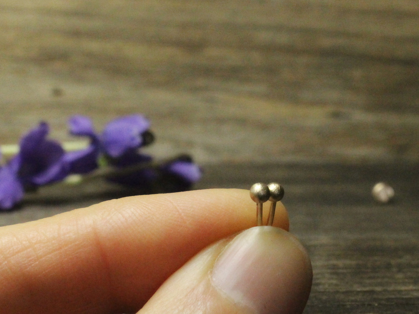 Tiny Studs in 9ct or 14ct or 18ct Solid Yellow Gold