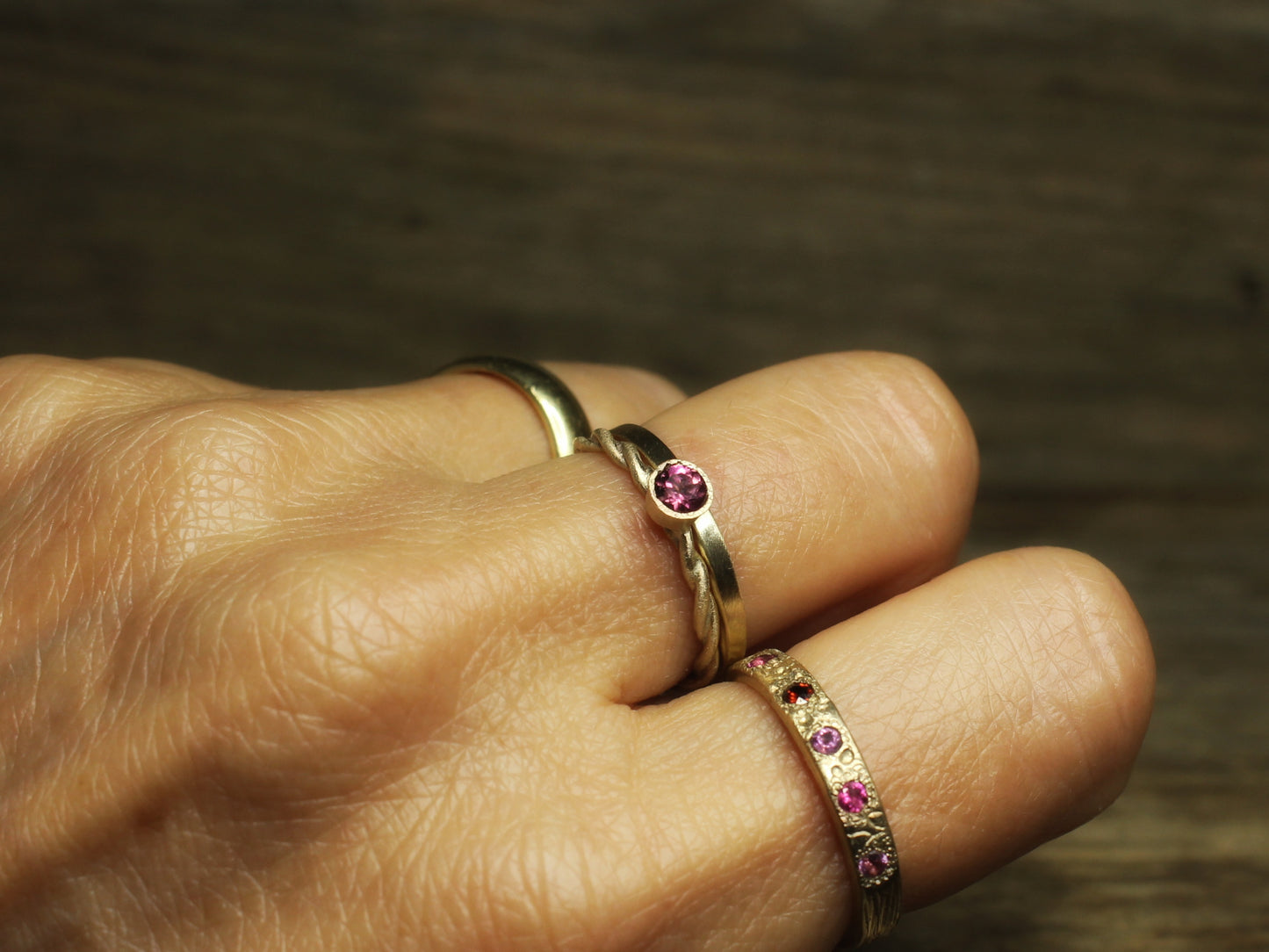 Embrace Ring with Fair Trade Gemstone