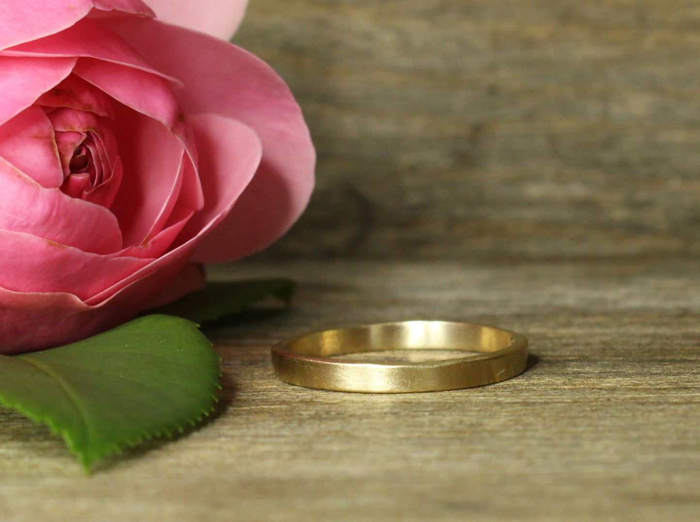 Simple Flat Band in 9ct or 14ct or 18ct Gold