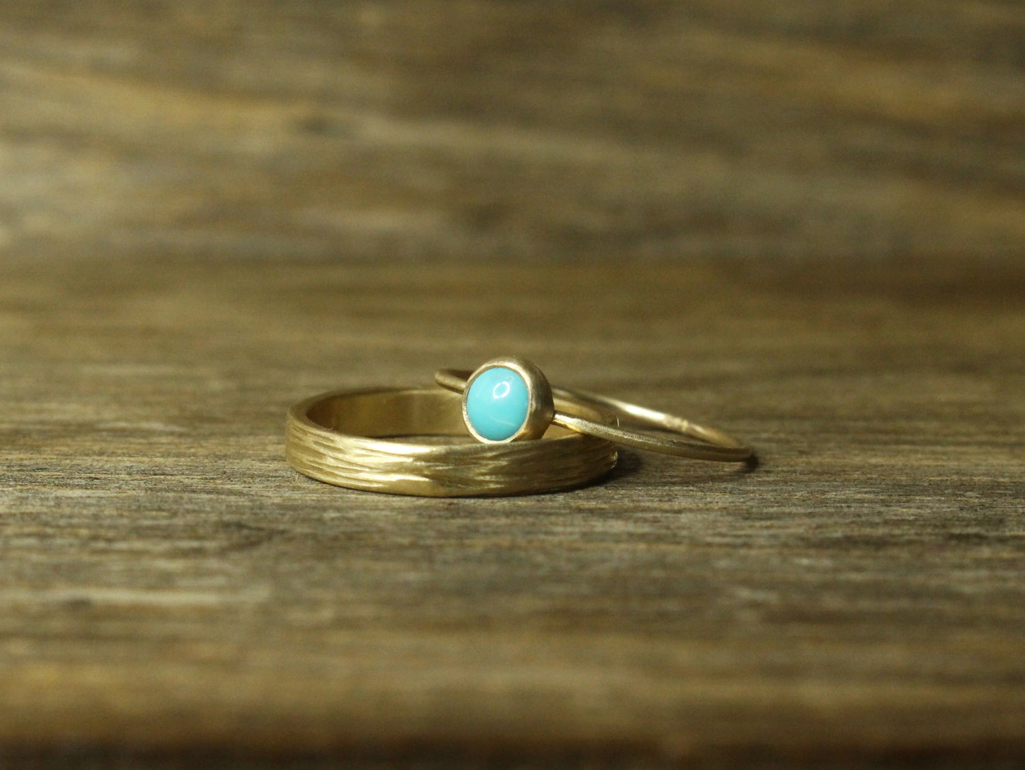 American Turquoise Ring in 9ct Gold