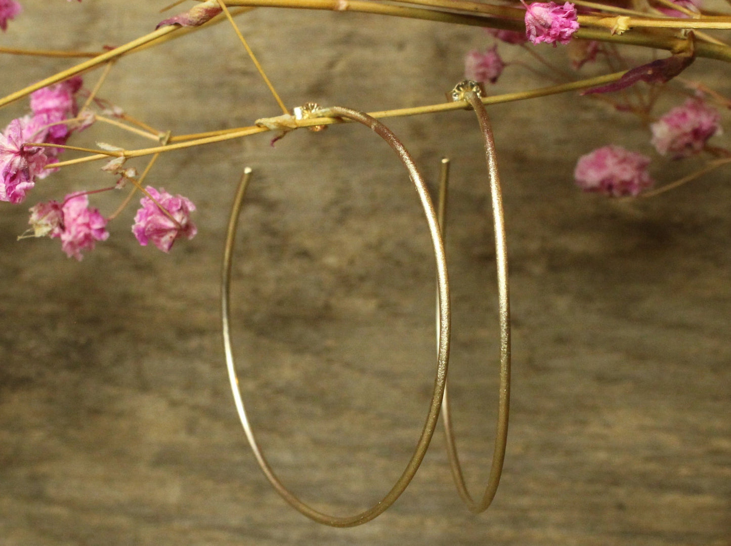 Solid Gold Hoops in 9ct or 14ct or 18ct Gold