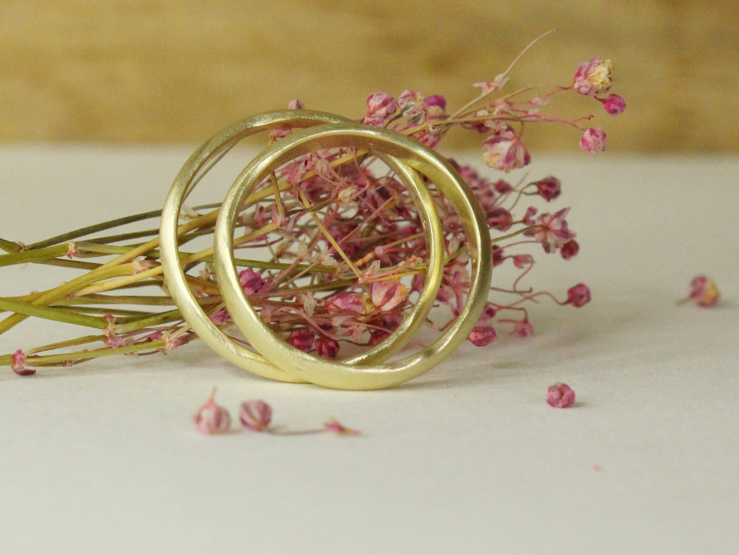 Artefact Band Set of Two in Solid Gold