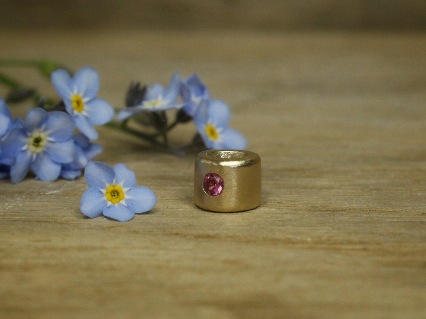 Little Cutie Bead Charm Spacer Gold & Gems