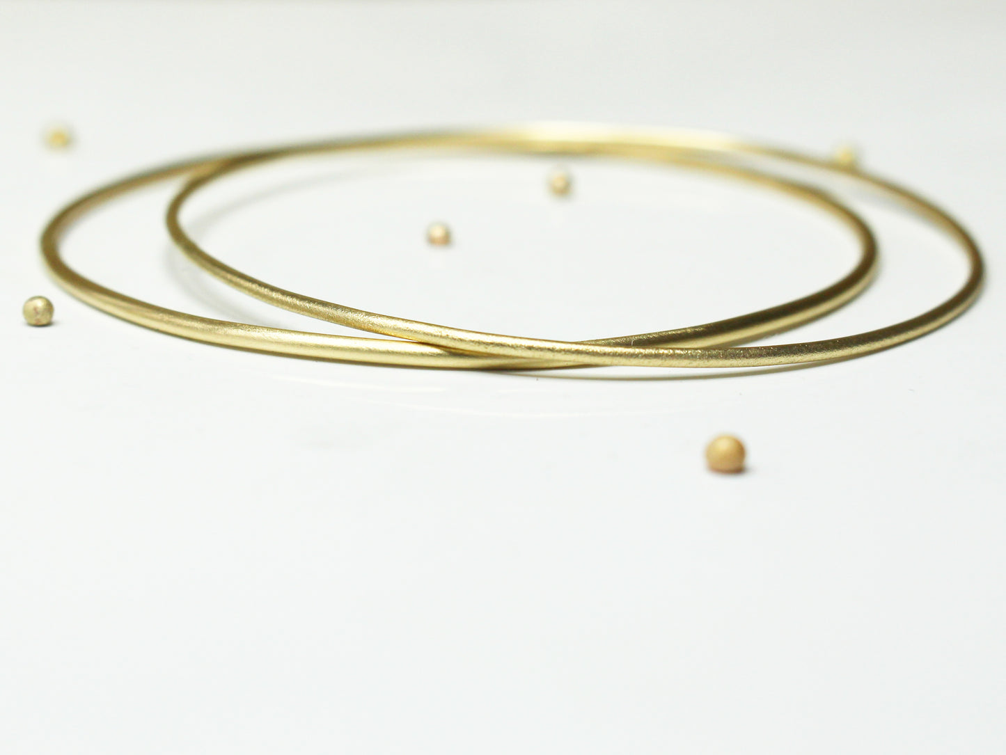 1.5mm Bangle in 9ct or 14ct or 18ct Solid Yellow Gold
