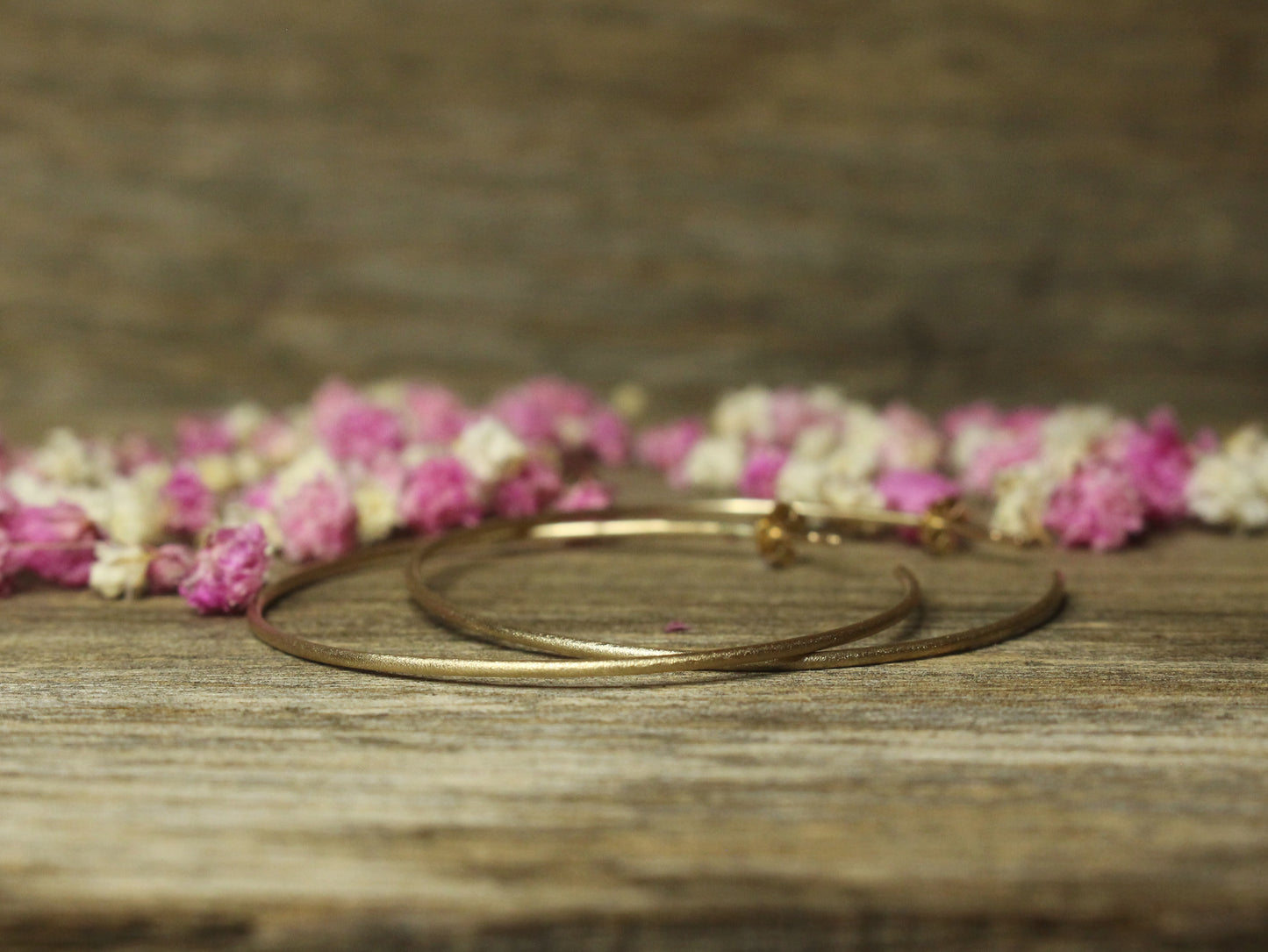 Solid Gold Hoops in 9ct or 14ct or 18ct Gold