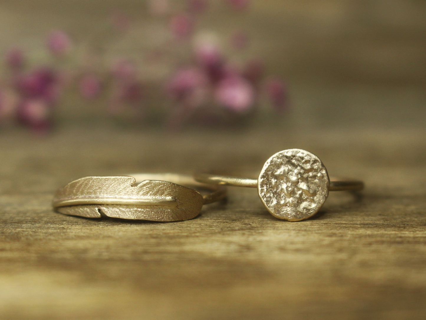 Feather Ring in 9ct or 14ct or 18ct Gold