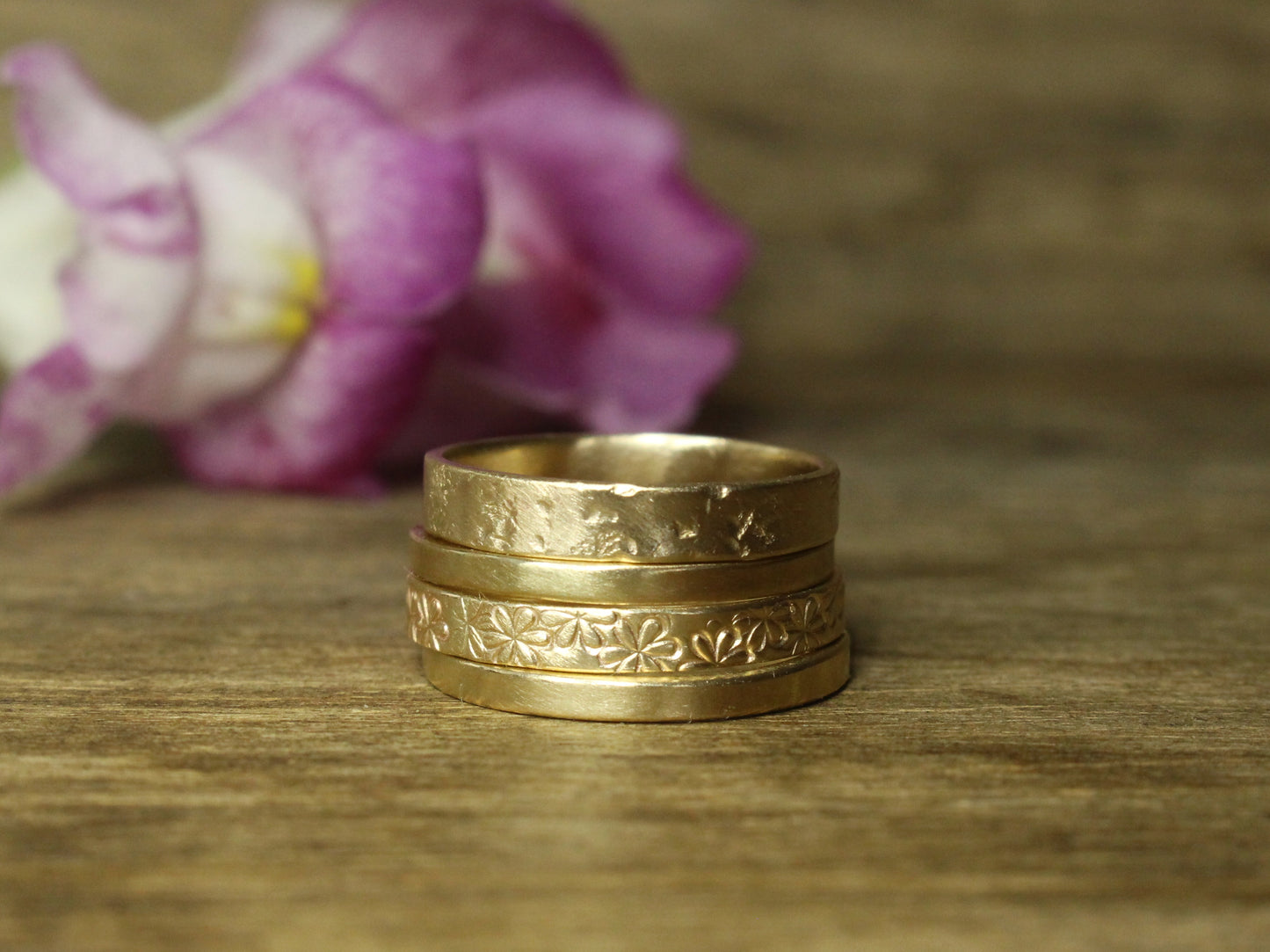 Rustic Band in 9ct or 14ct or 18ct Solid Gold