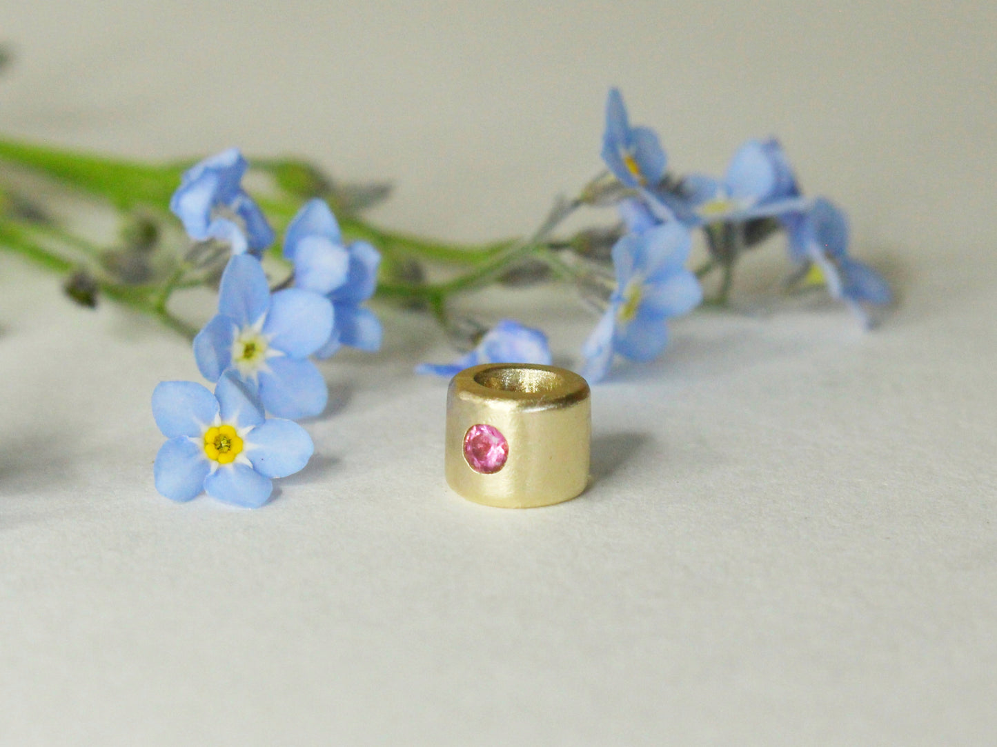 Little Cutie Bead Charm Spacer Gold & Gems