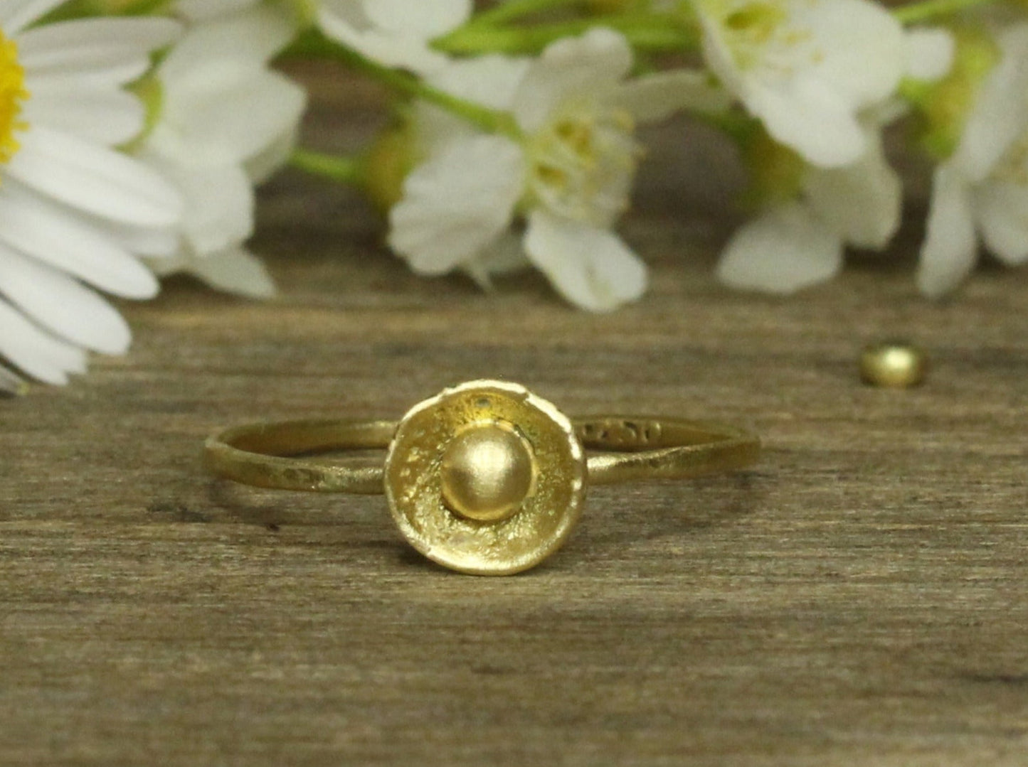 Sweetheart Flower Ring in 9ct or 14ct or 18ct Gold