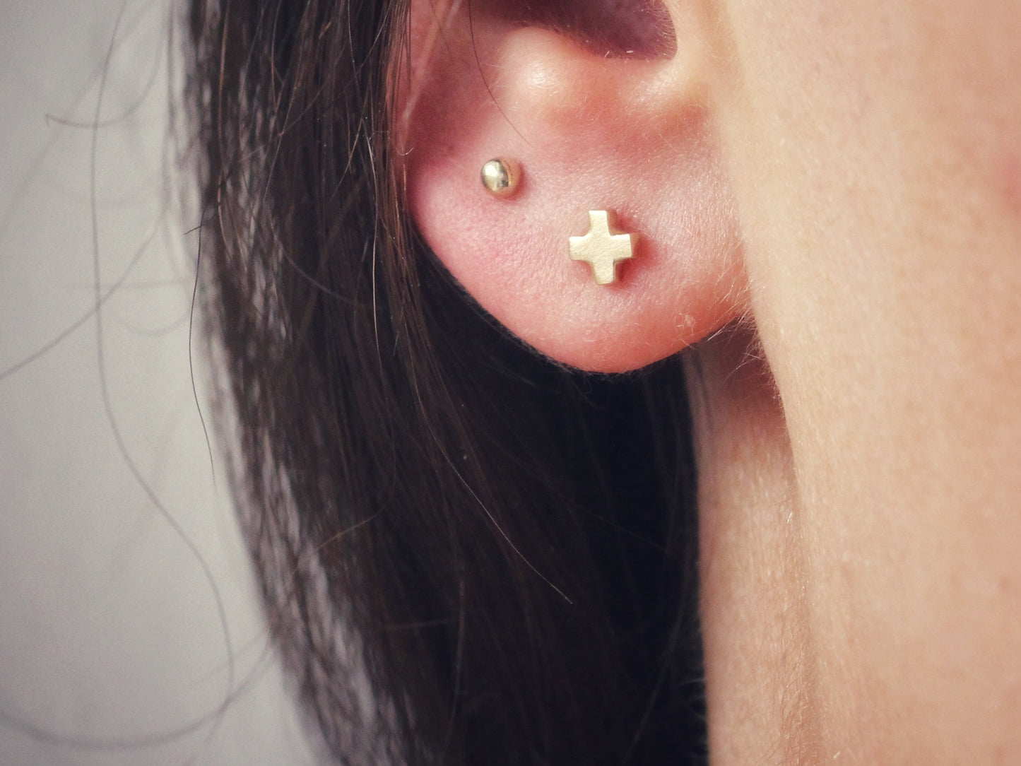 Tiny Studs in 9ct or 14ct or 18ct Solid Yellow Gold