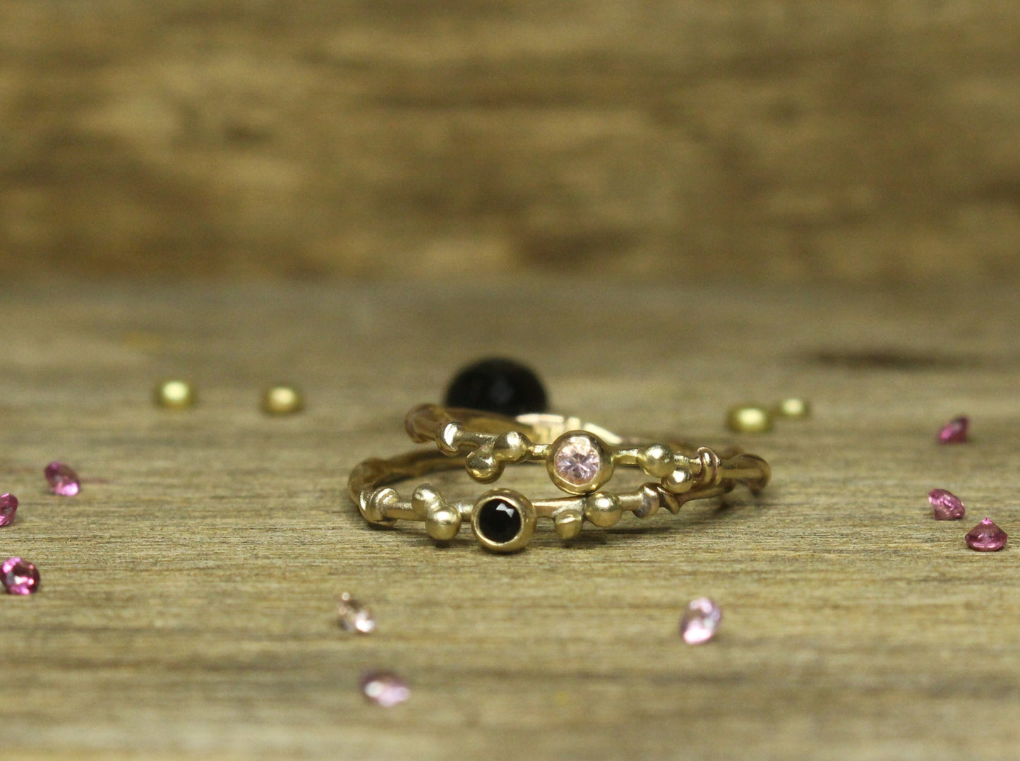 Entwined Ring with Fair Trade Gemstone
