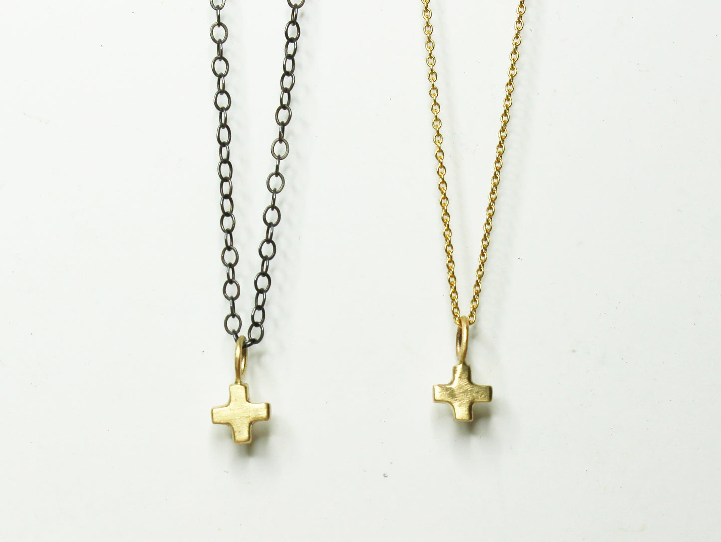 Shining Light Necklace in Solid Gold and Silver