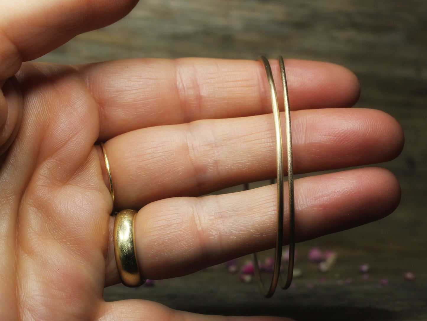 1.5mm Bangle in 9ct or 14ct or 18ct Solid Yellow Gold