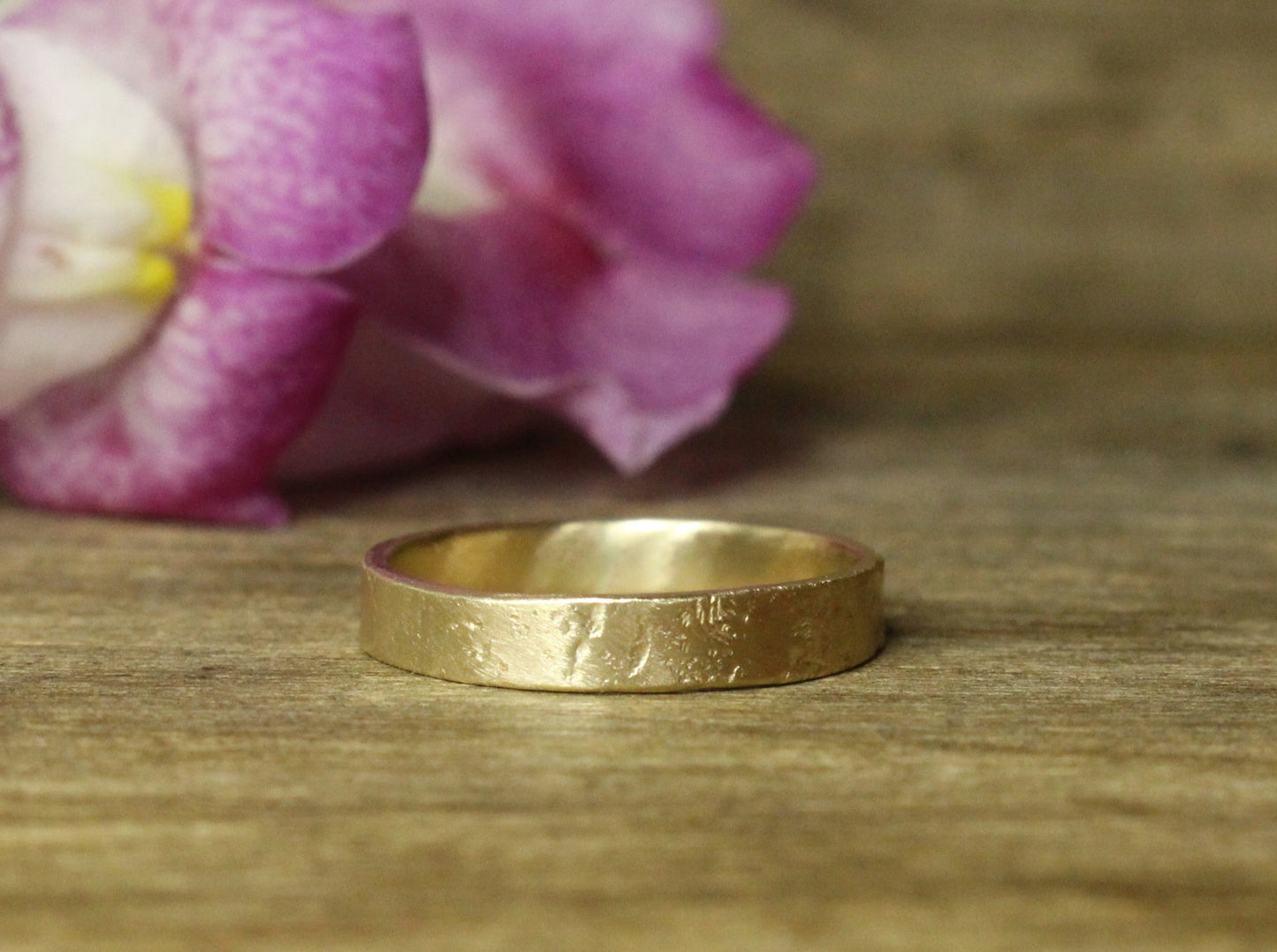 Rustic Band in 9ct or 14ct or 18ct Solid Gold