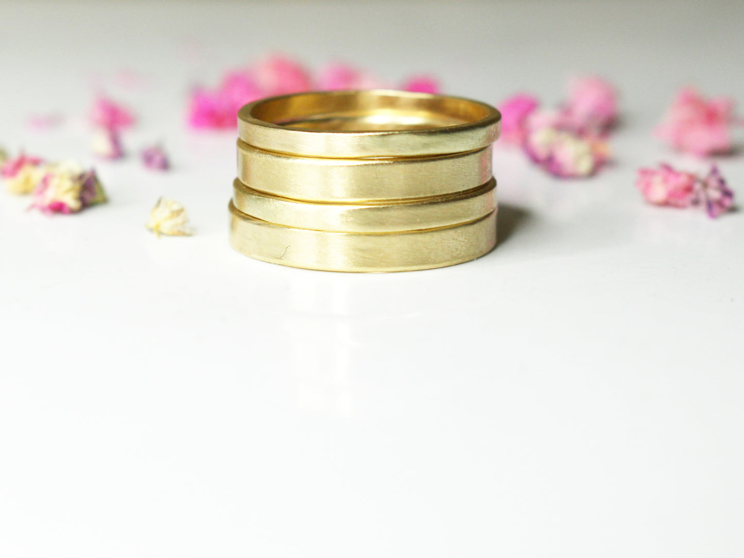 Simple Flat Band in 9ct or 14ct or 18ct Gold