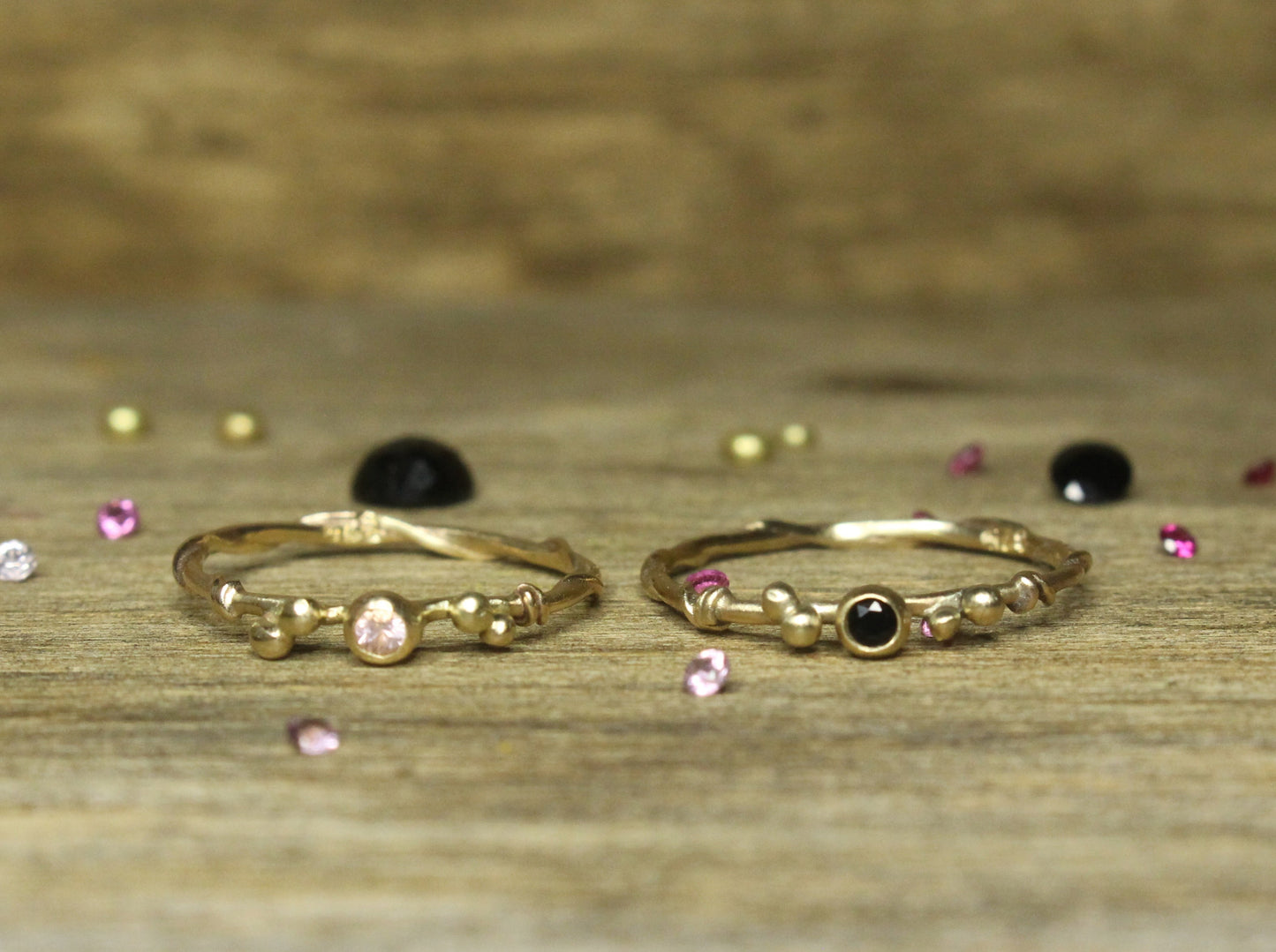 Entwined Ring with Fair Trade Gemstone