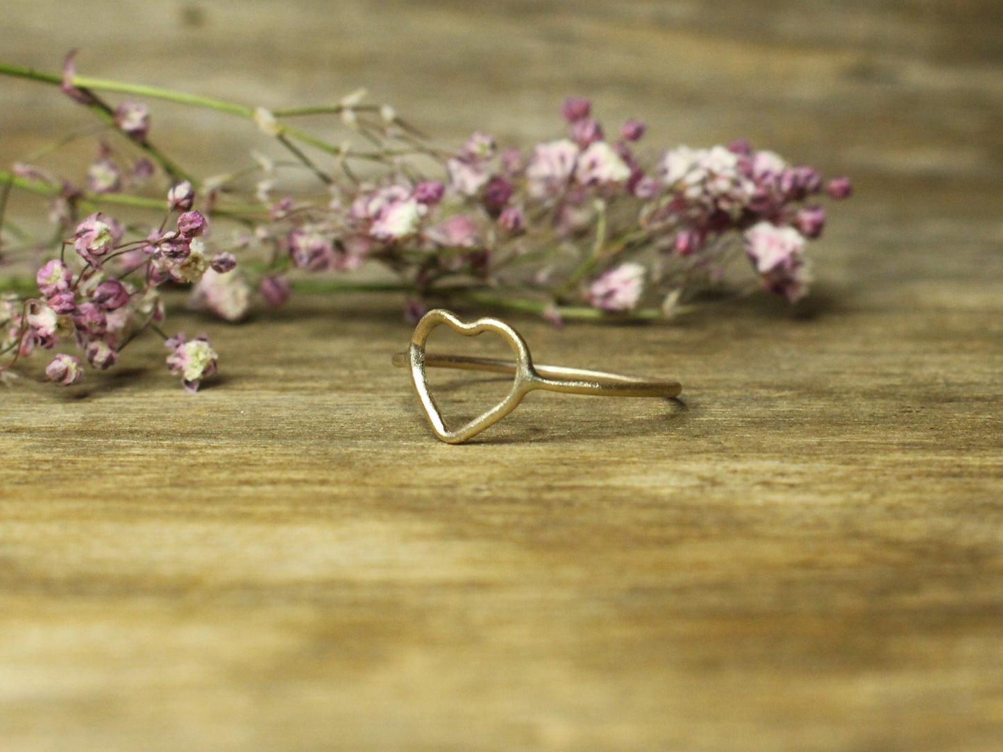 Faith Hope and Love Rings in Solid Yellow Gold