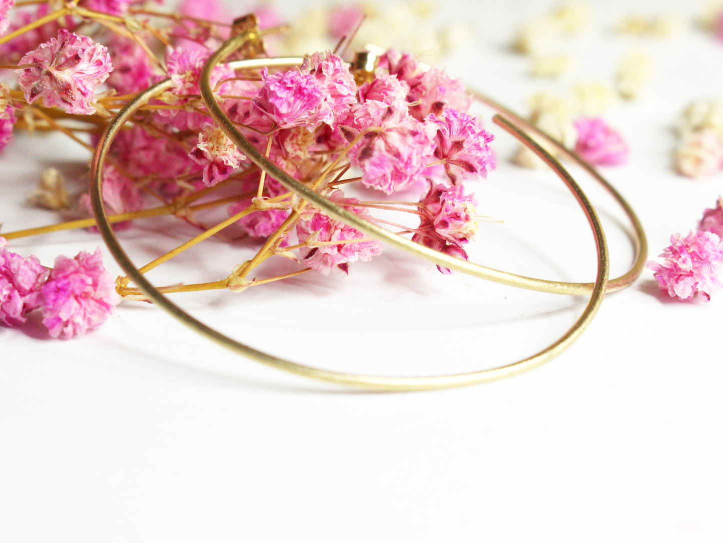 Solid Gold Hoops in 9ct or 14ct or 18ct Gold