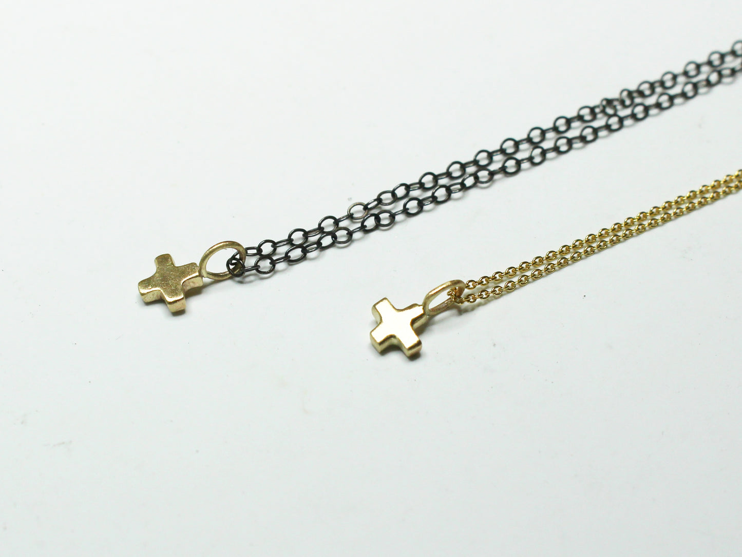 Shining Light Necklace in Solid Gold and Silver