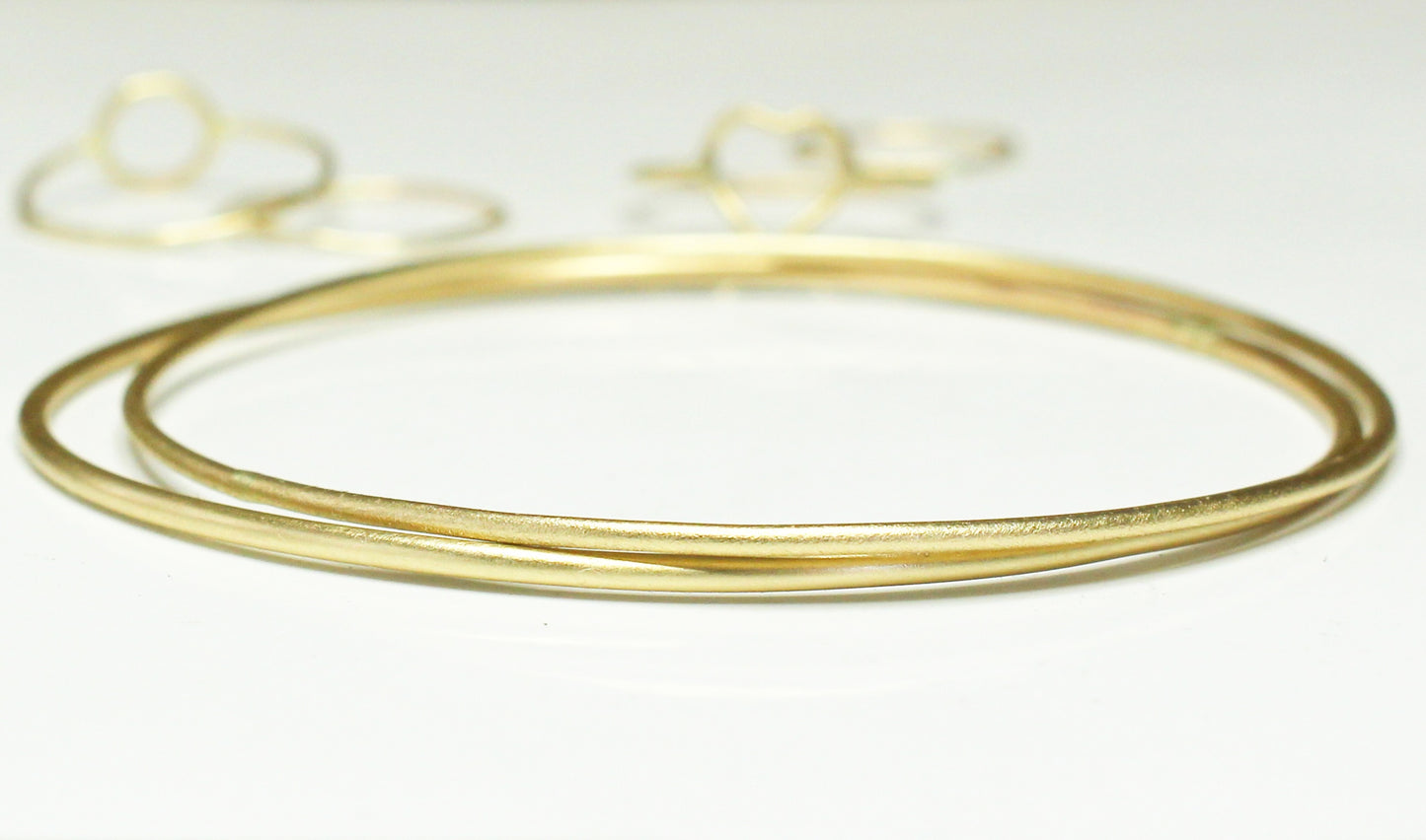1.5mm Bangle in 9ct or 14ct or 18ct Solid Yellow Gold