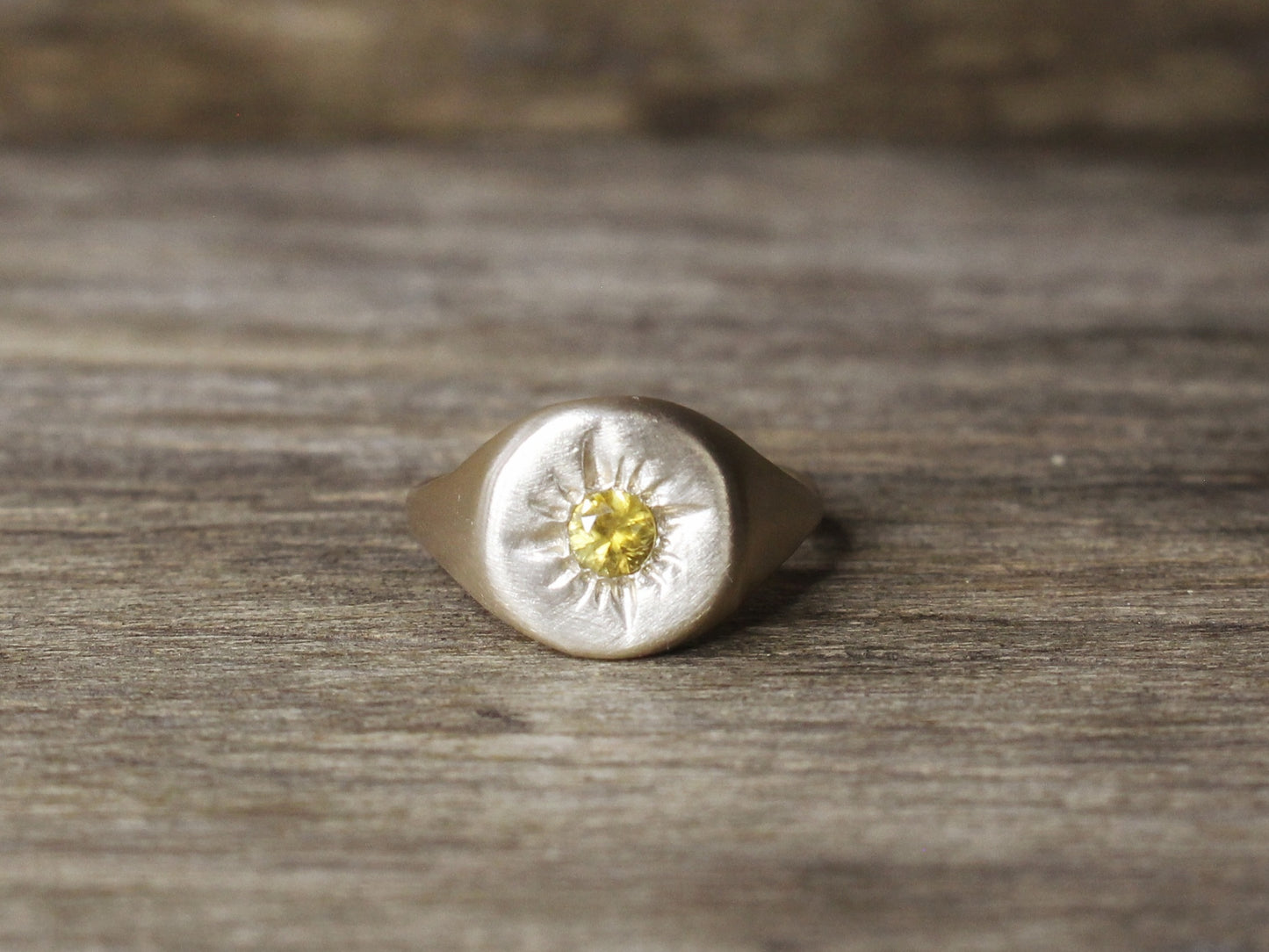 Sonnet Signet Ring in 9ct or 14ct or 18ct Solid Gold