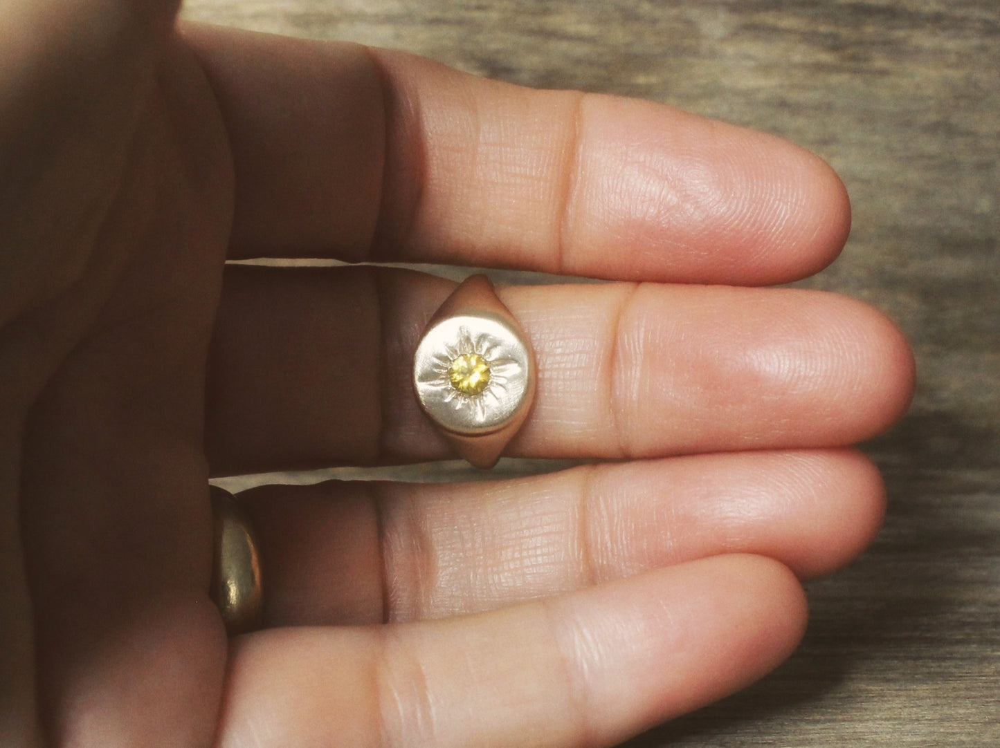 Sonnet Signet Ring in 9ct or 14ct or 18ct Solid Gold