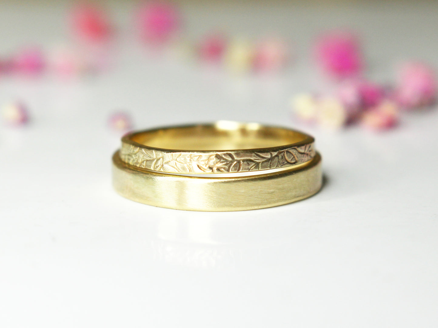 Wildflowers Band in 9ct or 14ct or 18ct Gold