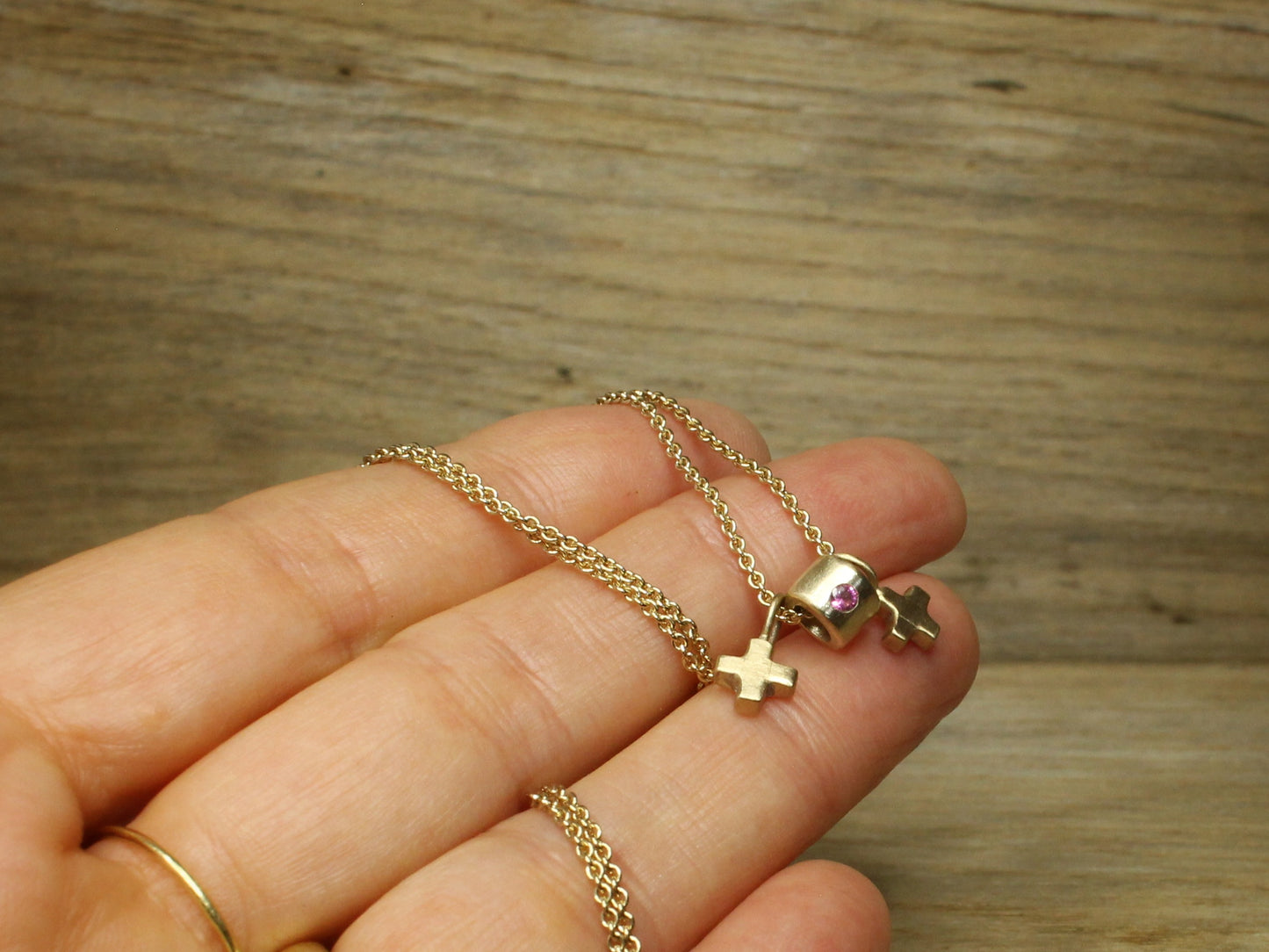 Little Cutie Bead Charm Spacer Gold & Gems