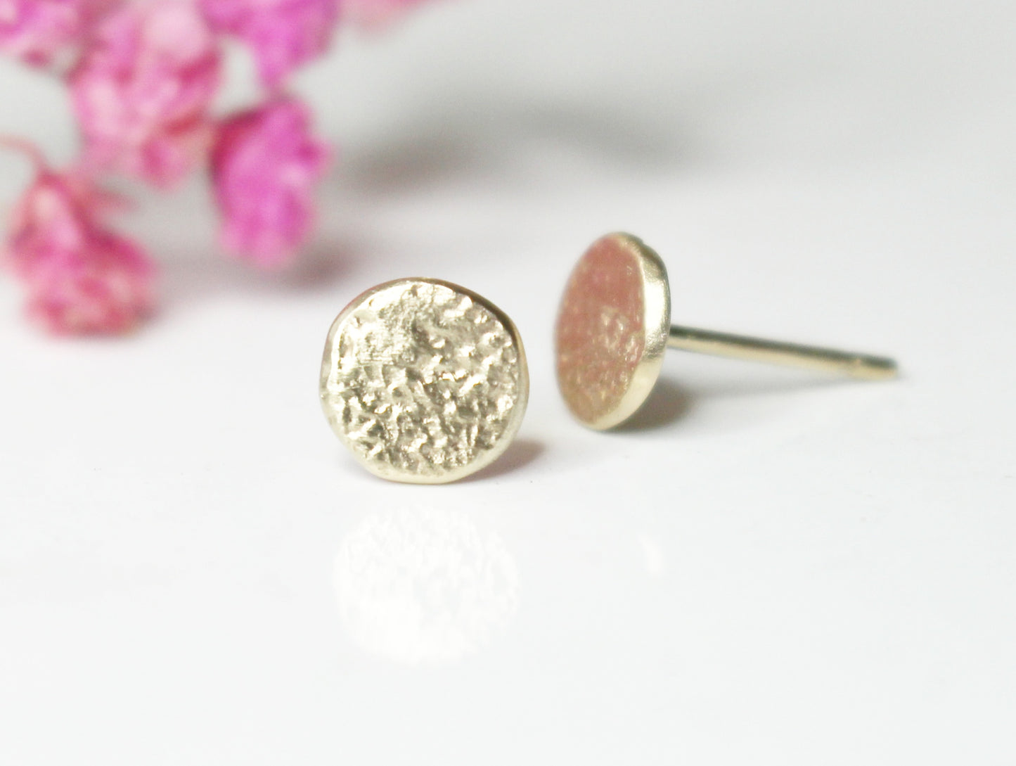 Lunae Studs in 9ct or 14ct or 18ct Gold