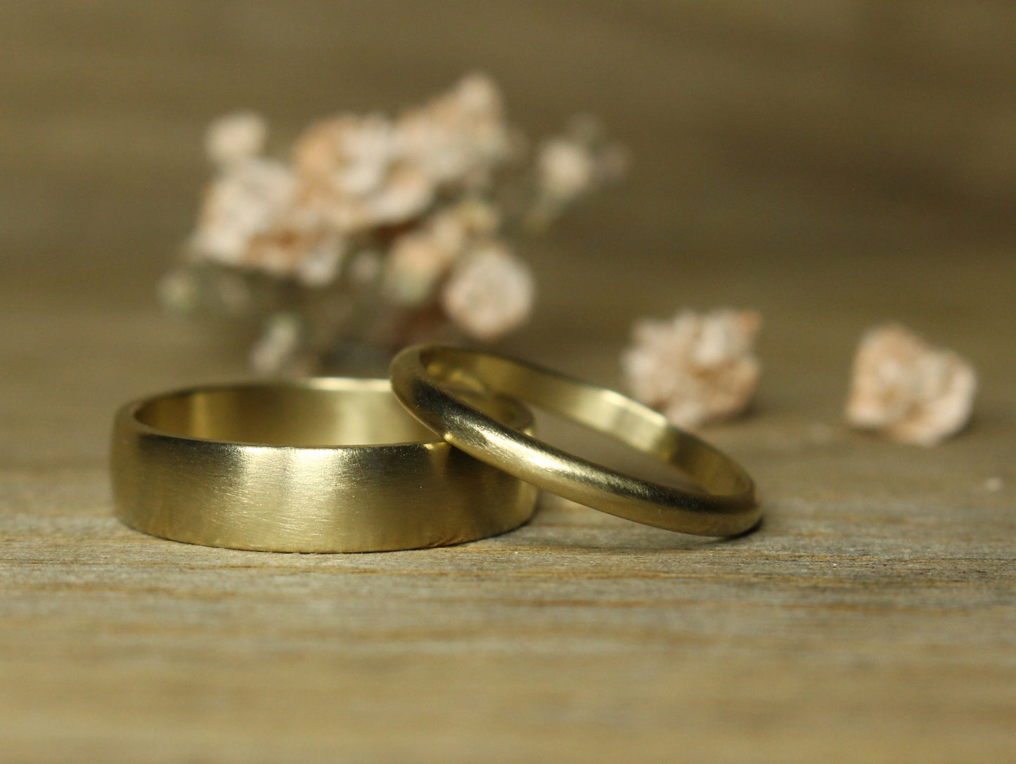 My Love Set of Two in Solid Gold with Diamond