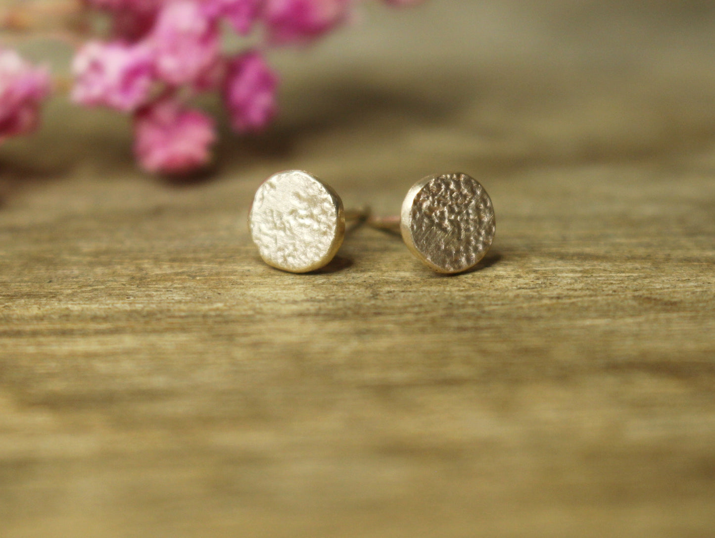 Lunae Studs in 9ct or 14ct or 18ct Gold