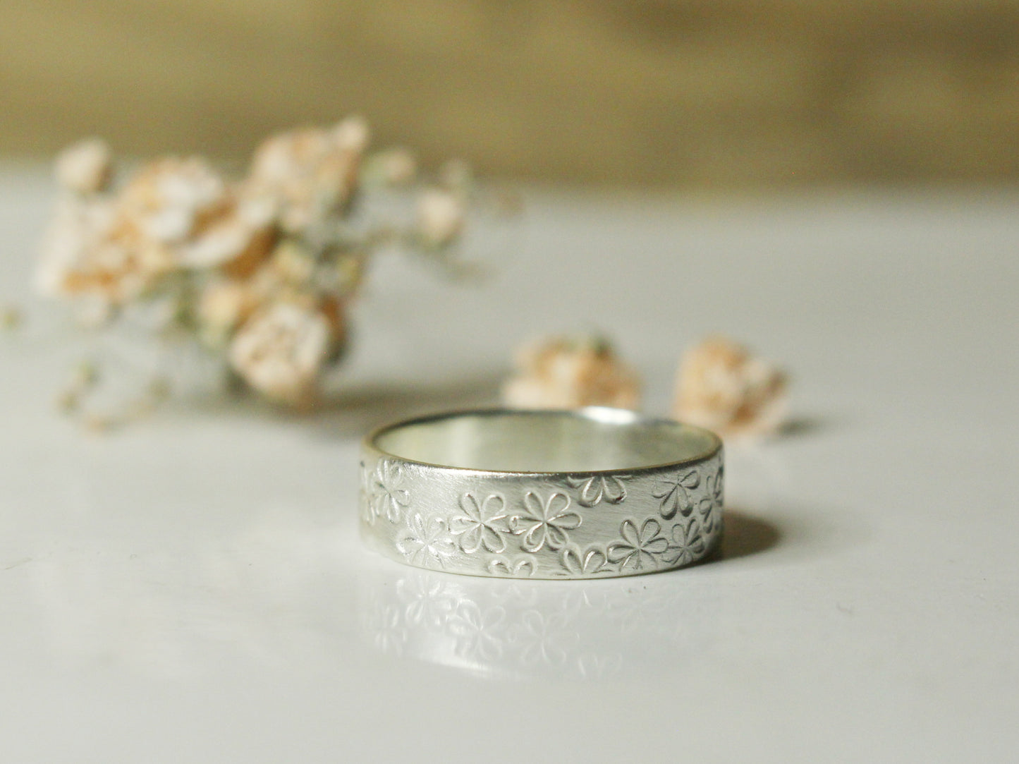 Daisy Band in Recycled Sterling Silver