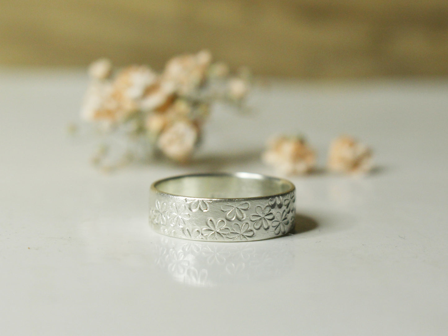 Daisy Band in Recycled Sterling Silver
