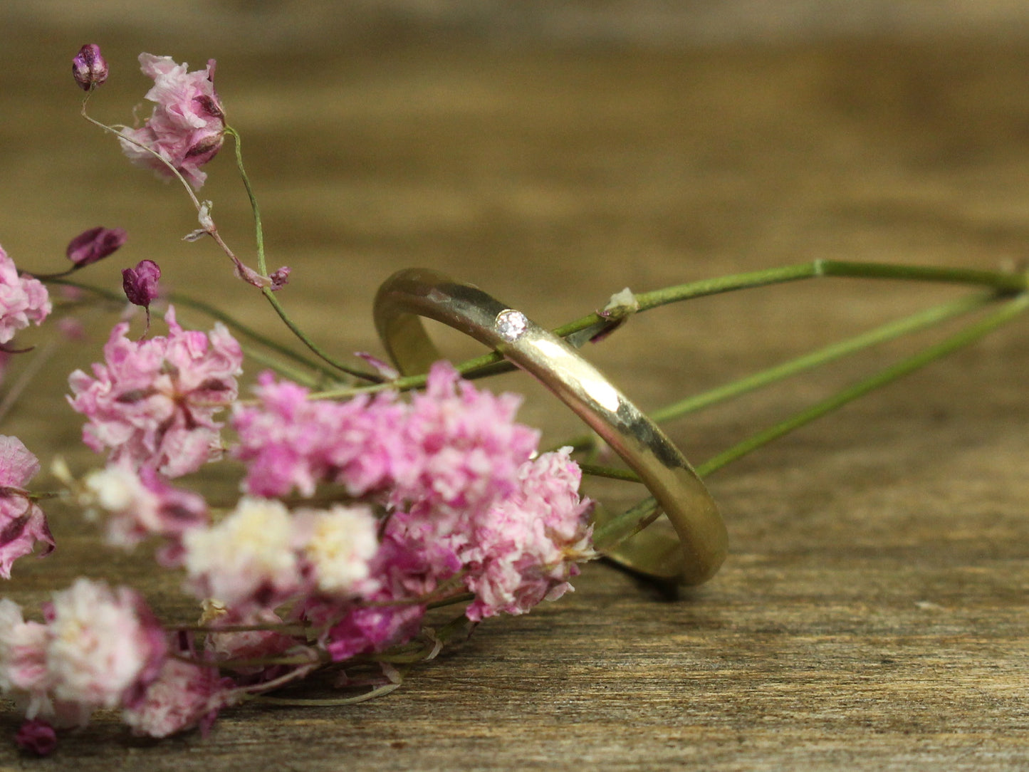 My Love Band with Diamond in 8ct or 14ct or 18ct Gold