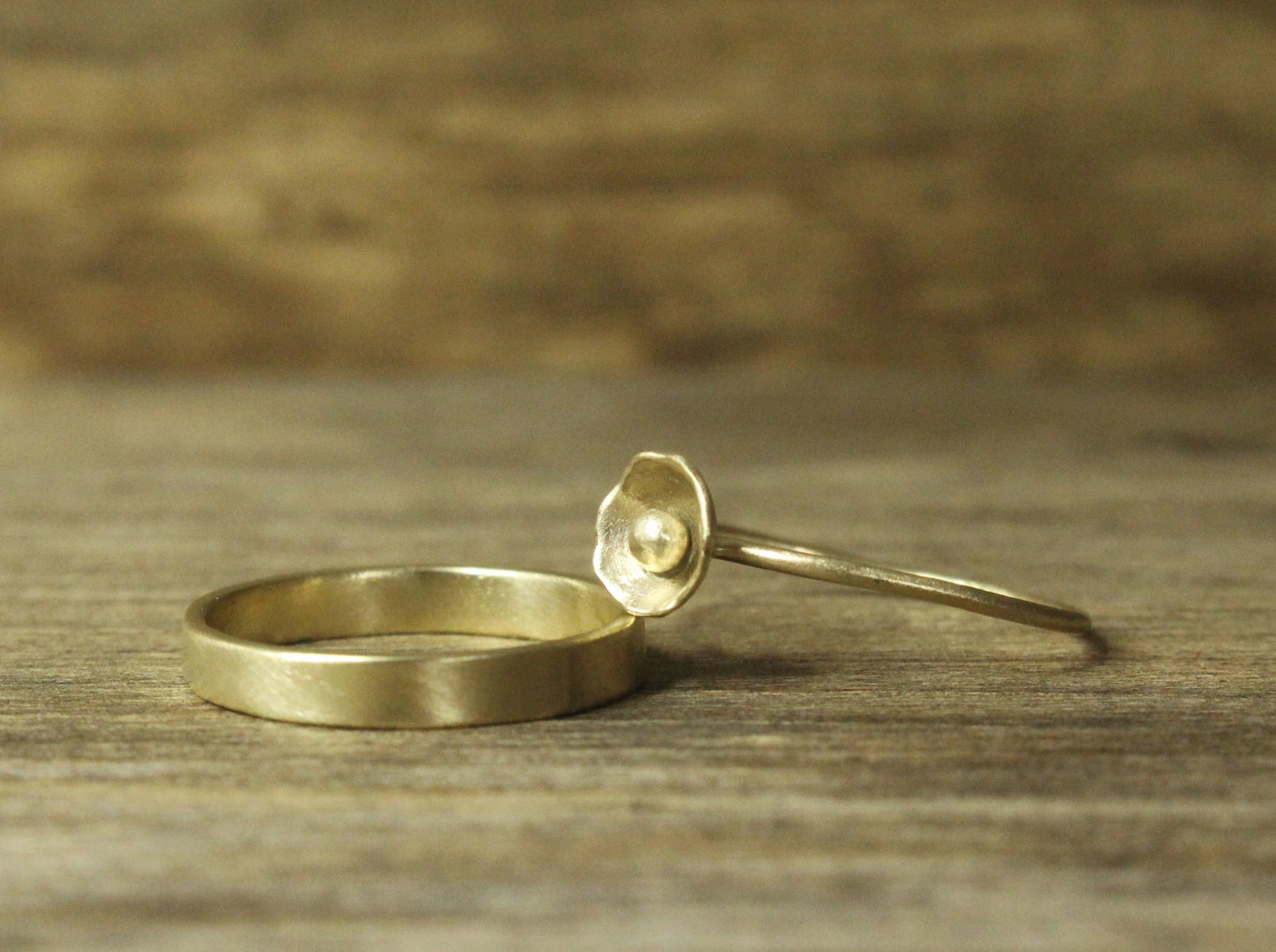 Sweetheart Flower Ring in 9ct or 14ct or 18ct Gold