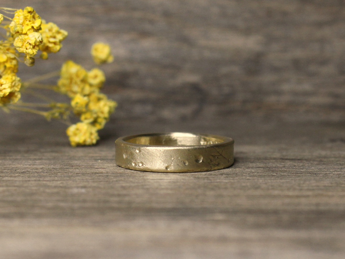 Rustic Strong Band in 8ct or 14ct or 18ct Solid Gold