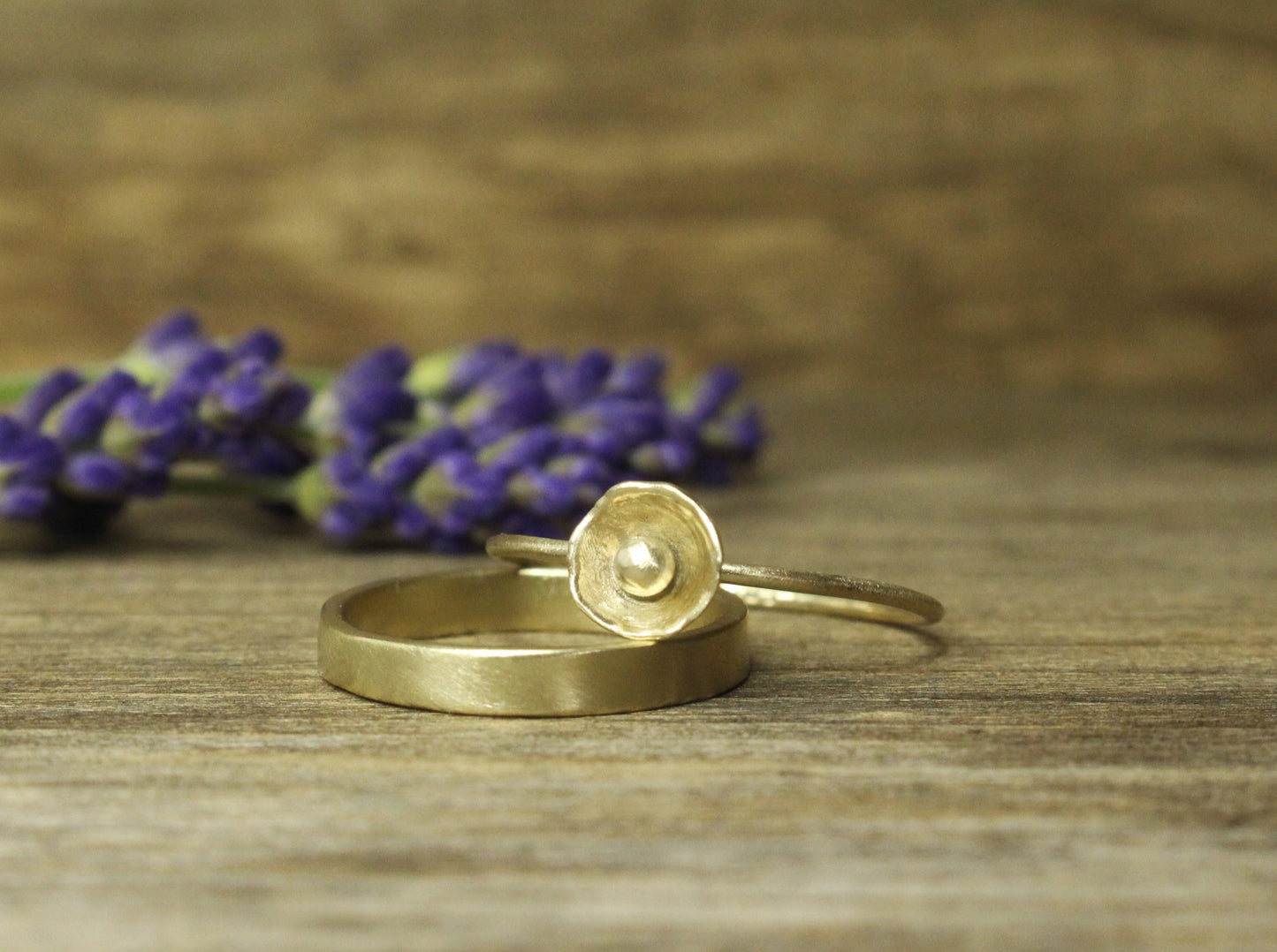 Sweetheart Flower Ring in 9ct or 14ct or 18ct Gold