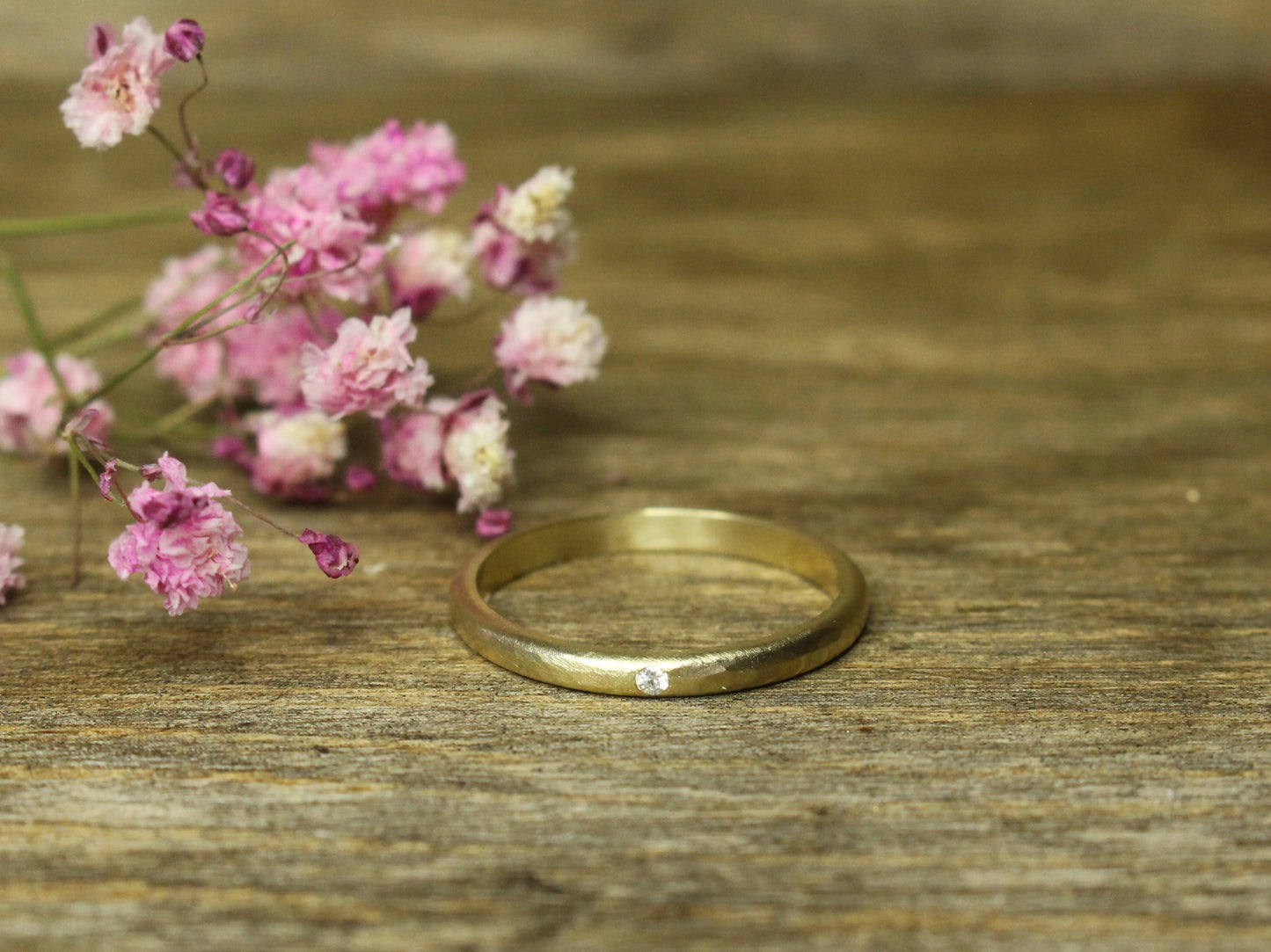 My Love Band with Diamond in 8ct or 14ct or 18ct Gold