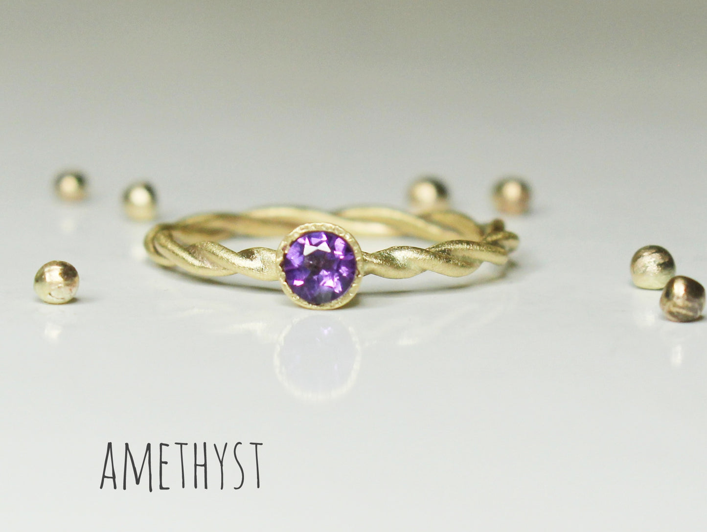 Embrace Ring with Fair Trade Gemstone