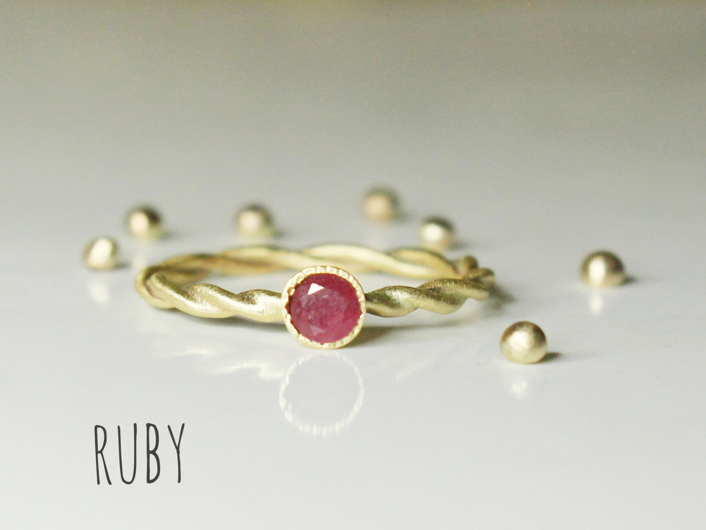 Embrace Ring with Fair Trade Gemstone