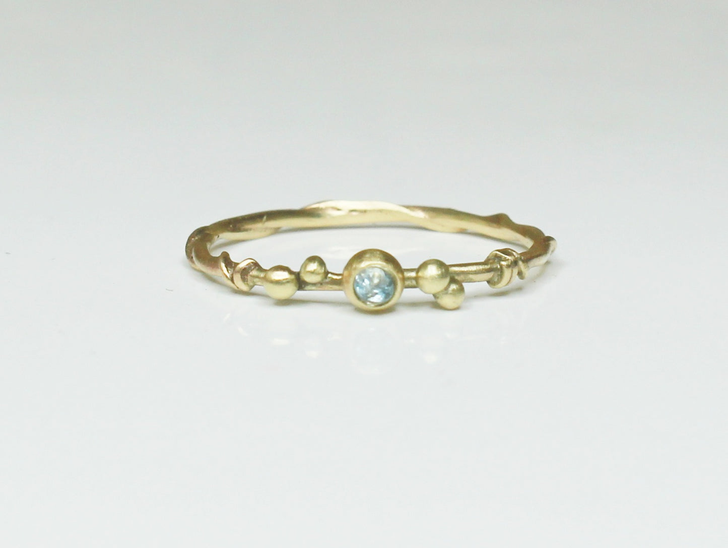 Entwined Ring with Fair Trade Gemstone