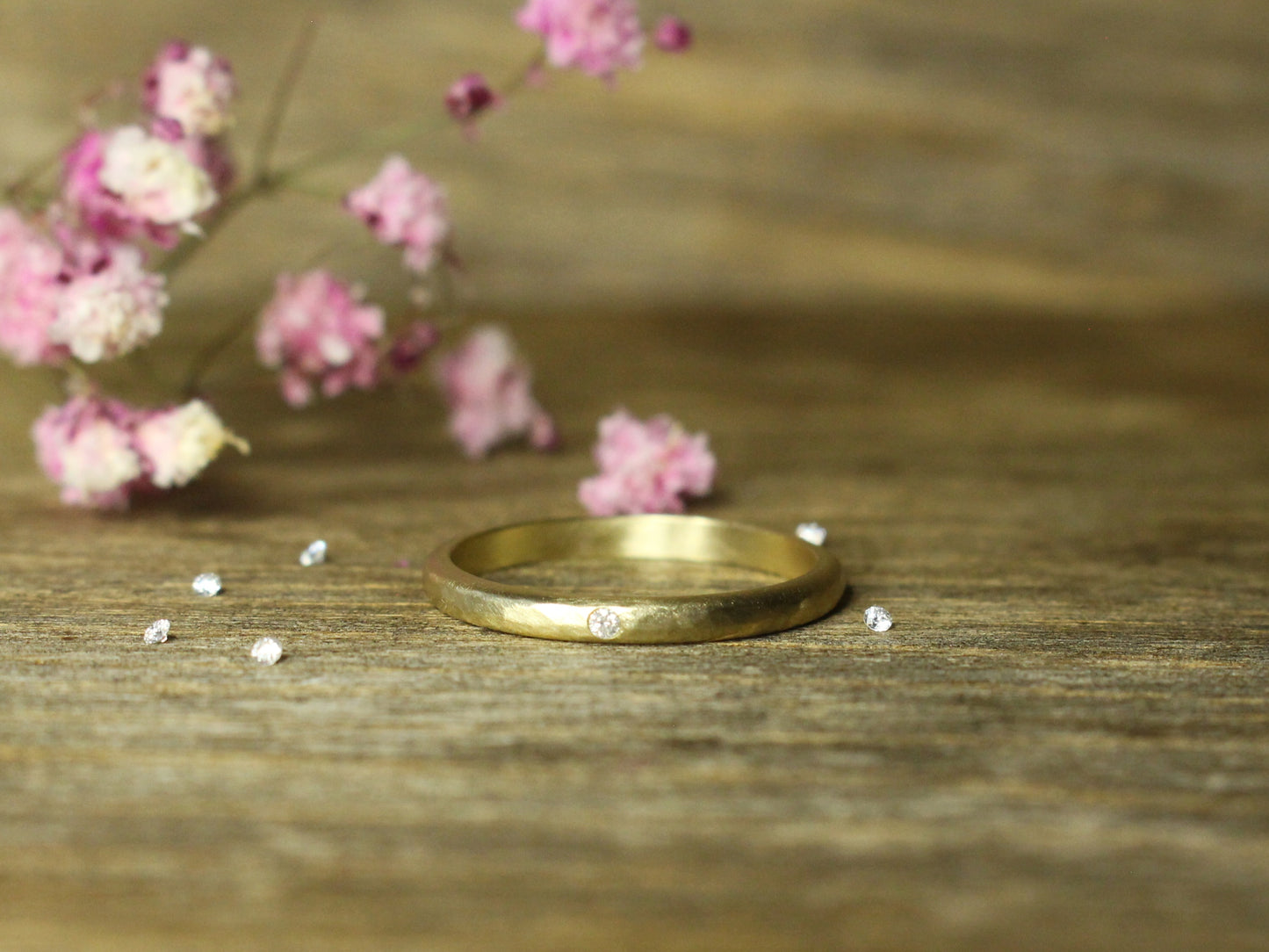 My Love Band with Diamond in 8ct or 14ct or 18ct Gold