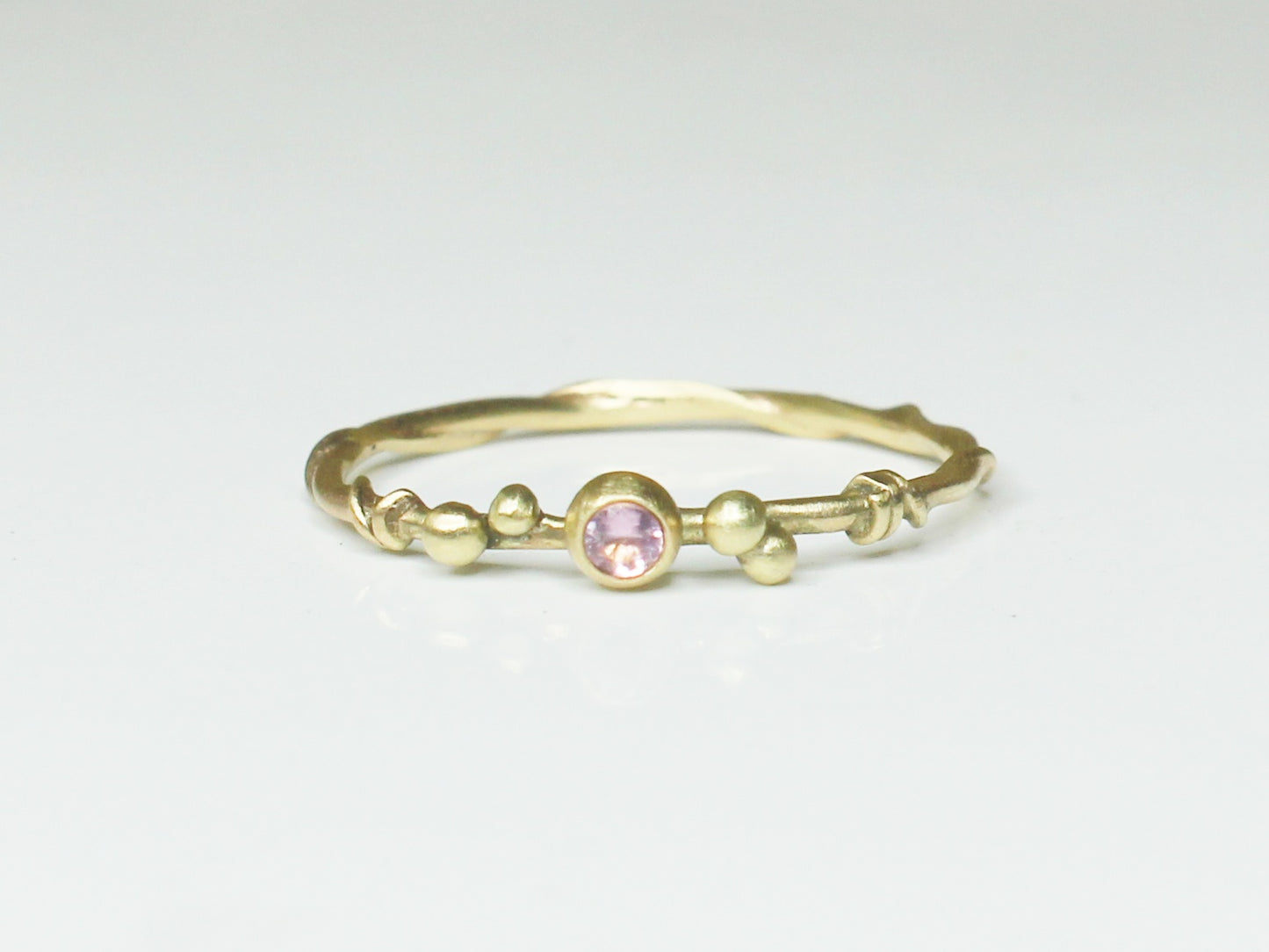 Entwined Ring with Fair Trade Gemstone